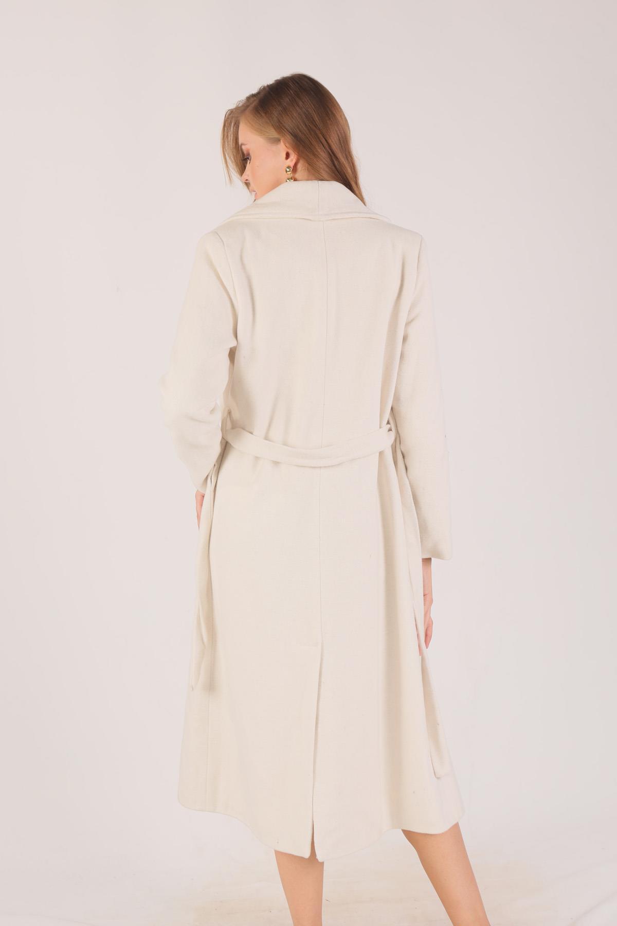 Taş Kol Vatkalı Kaşe Kaban 7100A - 3