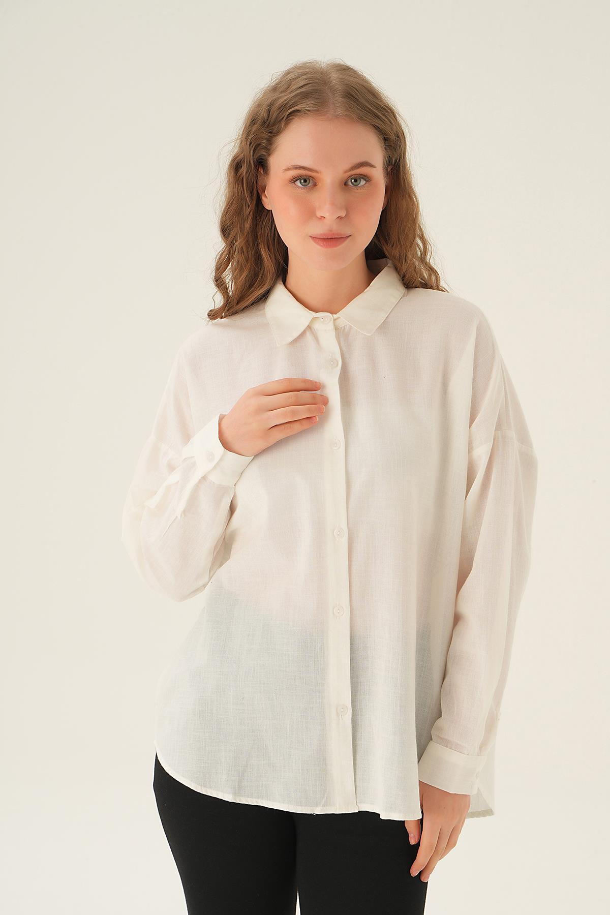 71423 Arka Baskılı Gömlek Laci 