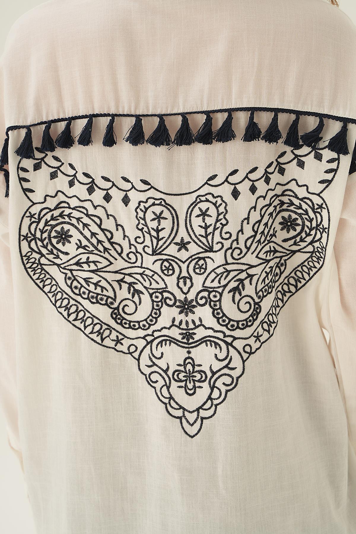 Laci Arka Baskılı Gömlek 71423 - 4