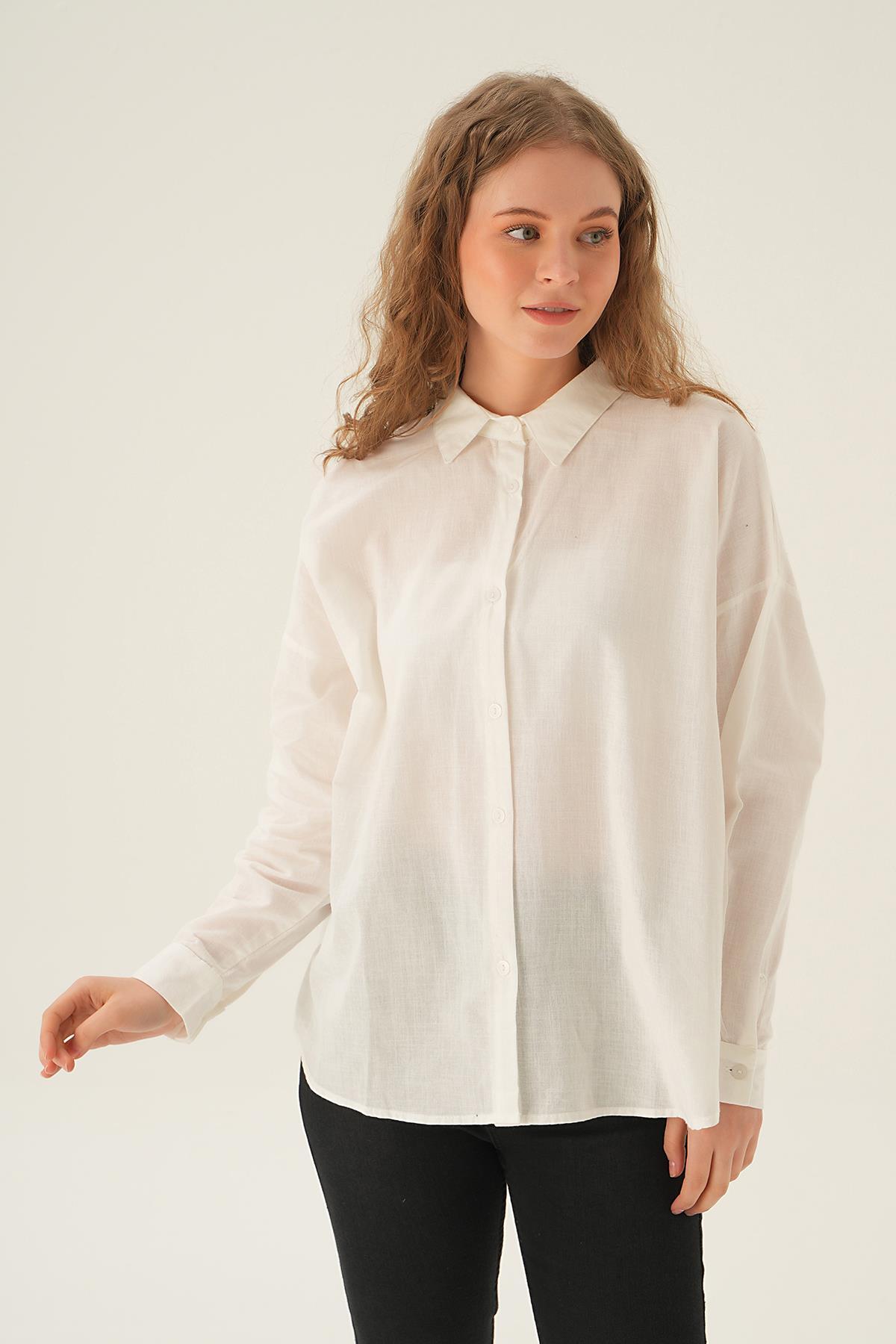 71423 Arka Baskılı Gömlek Siyah - 3