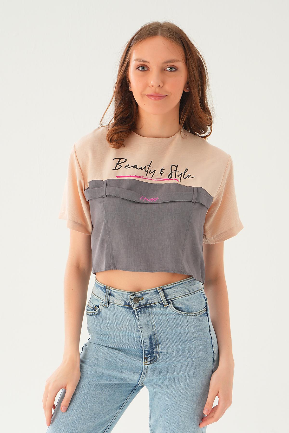 Taş Kanguru Cepli Tişört 71504 - 3