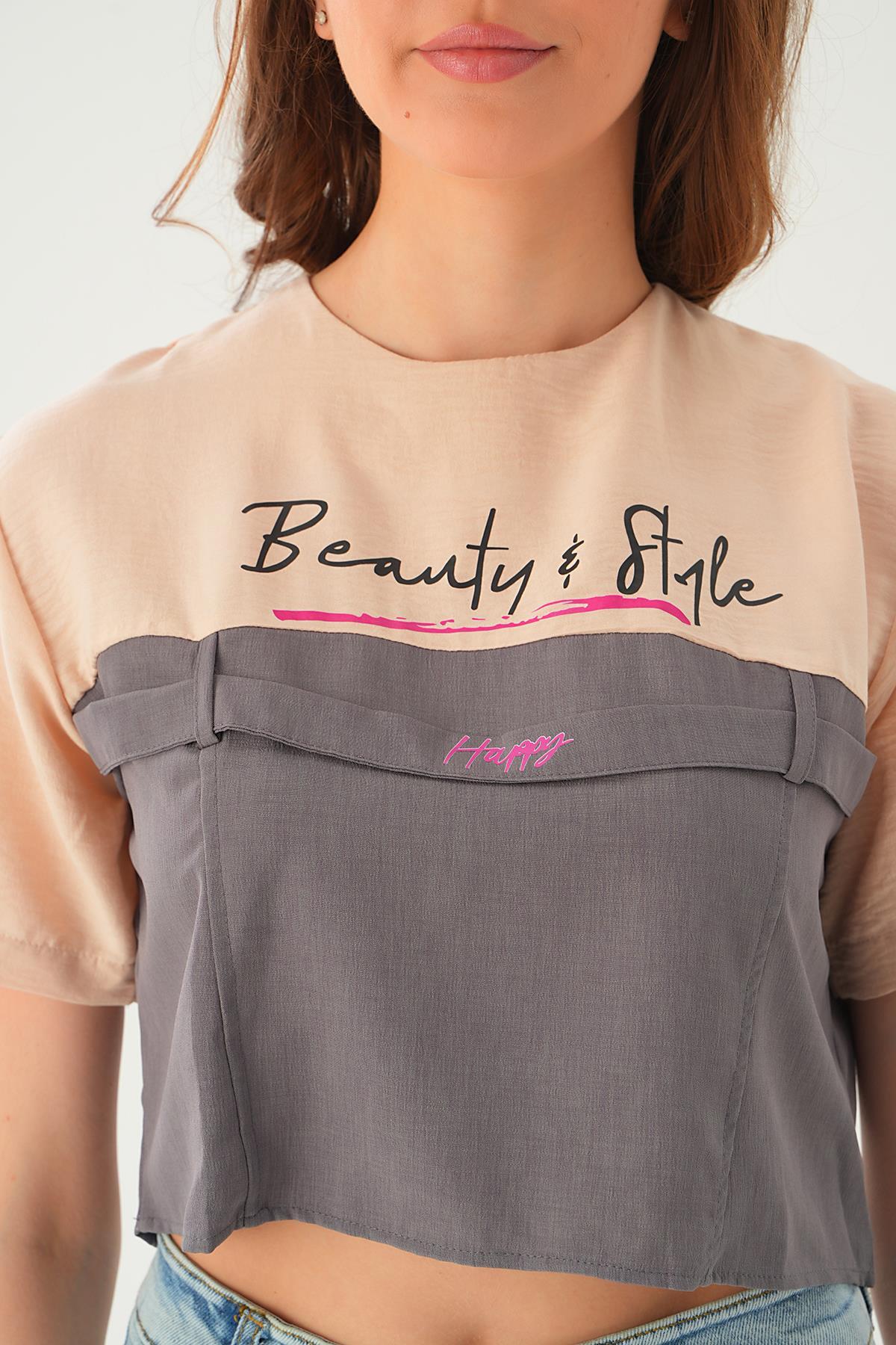 Taş Kanguru Cepli Tişört 71504 - 6