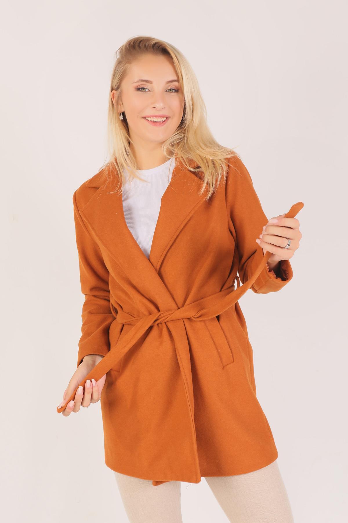 7194A Kuşaklı Kaşe Kaban Kiremit - 6