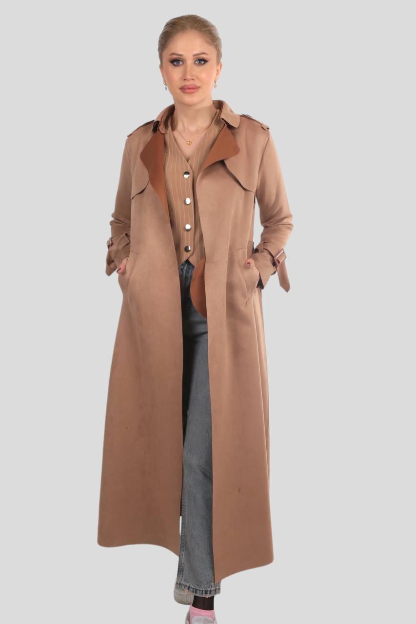 Vizon Uzun Süet Trençkot 7265A 