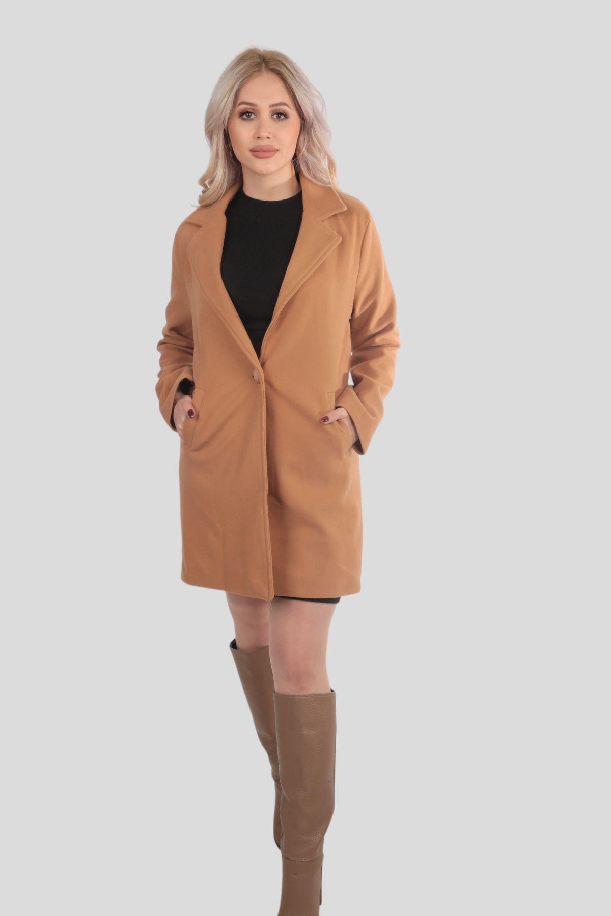 Taba Tek Düğme Kaban 7269A - 1