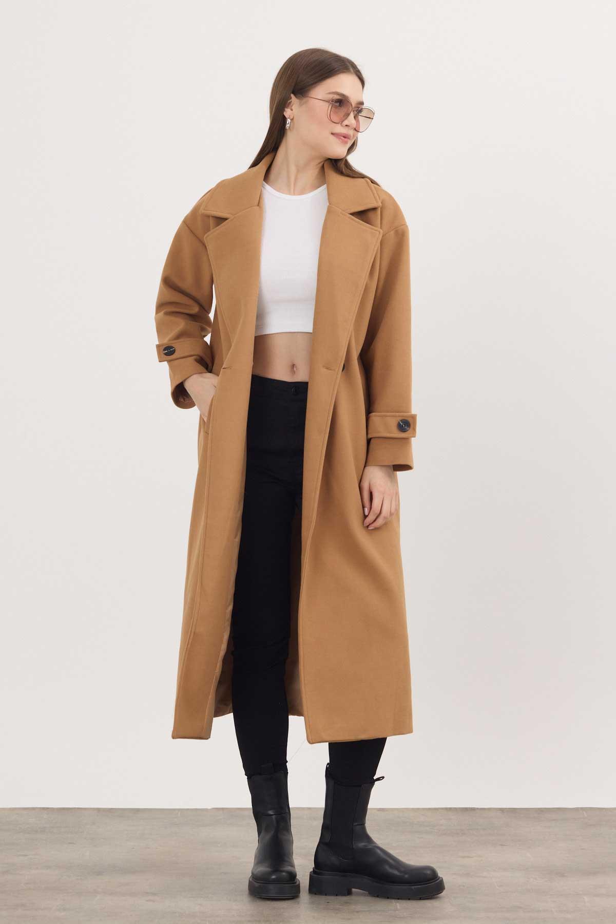 7270A Kol Düğme Detay Kaban Taba - 7