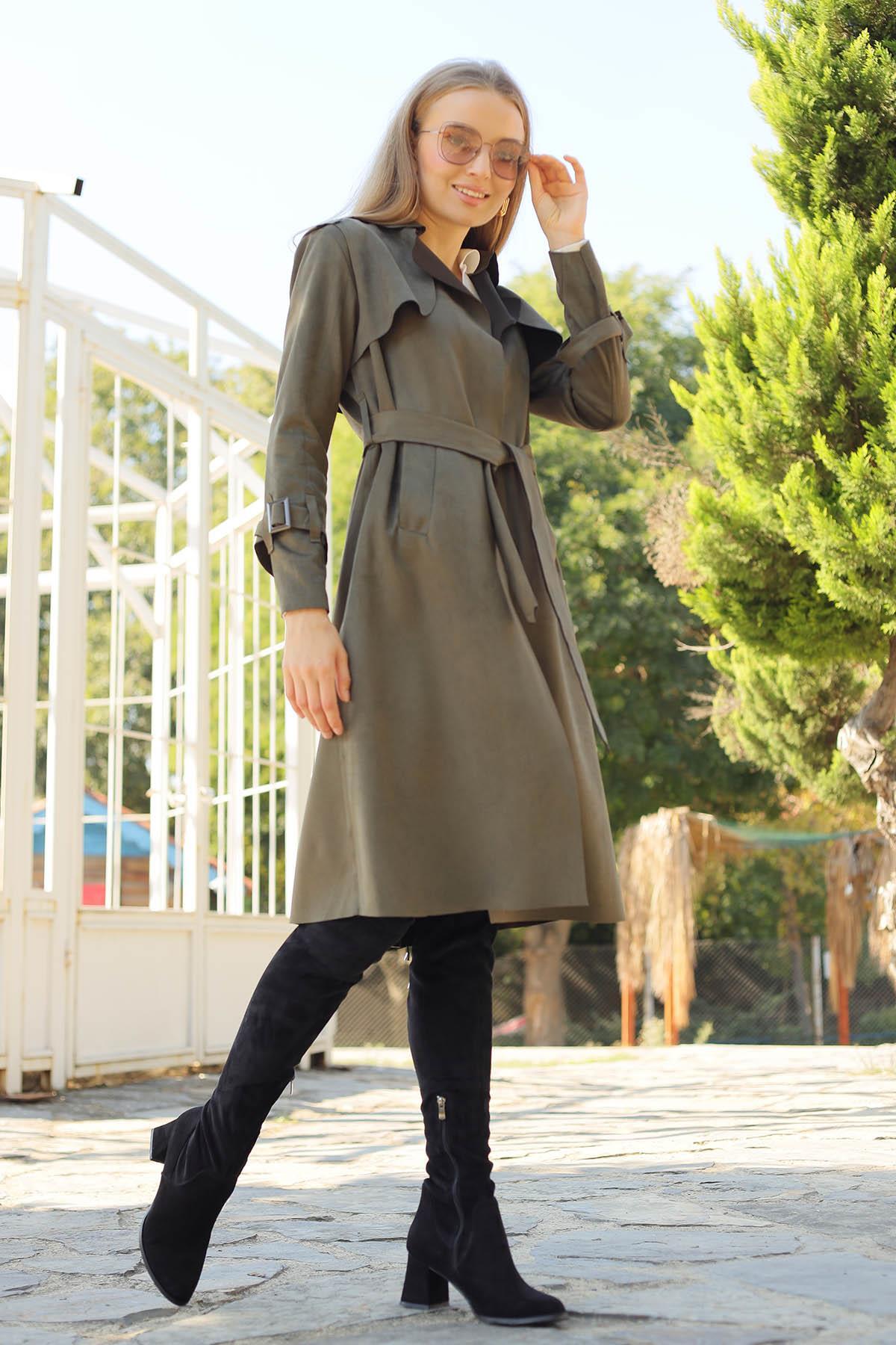 Haki Ara Boy Trençkot 7275A - 3