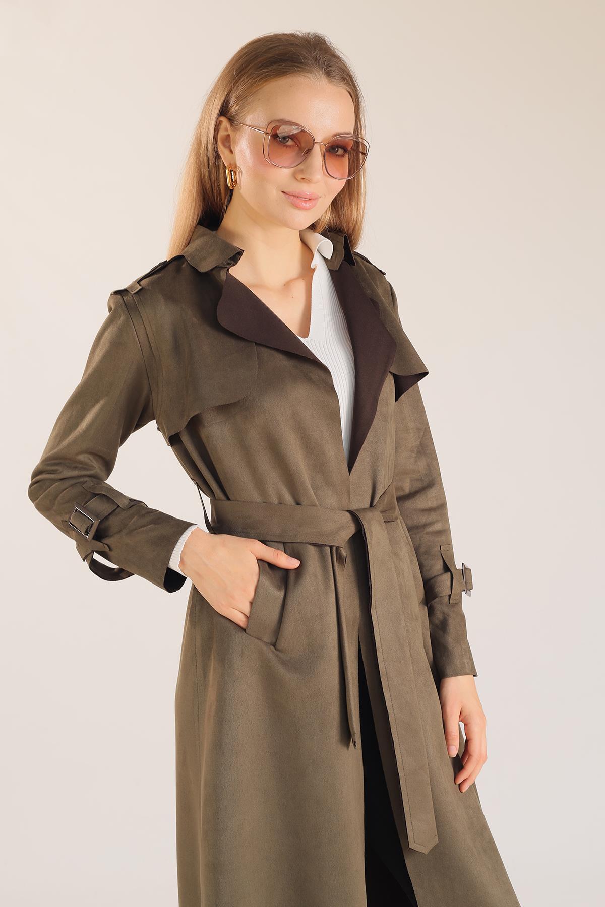 Haki Ara Boy Trençkot 7275A - 6