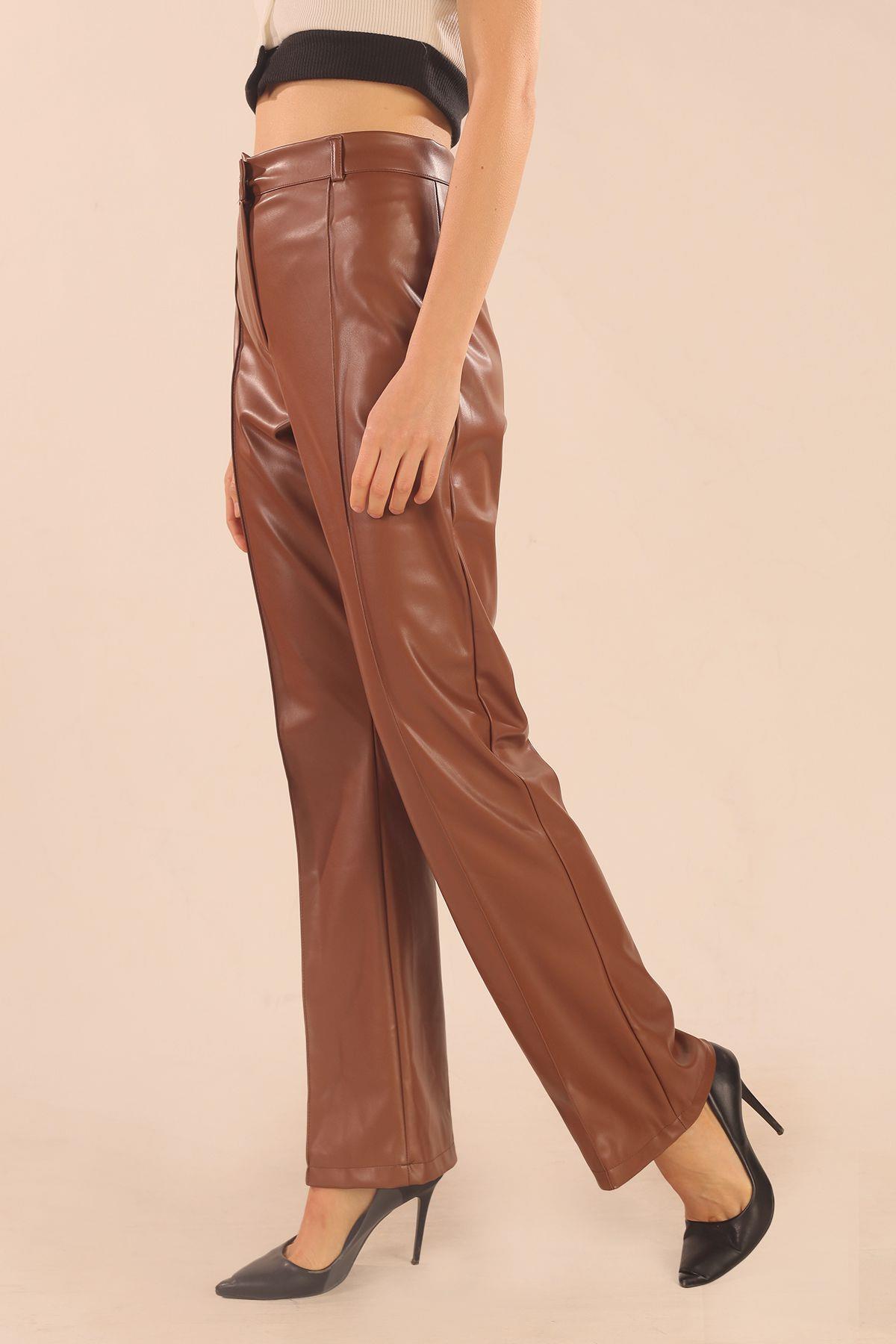 7278A İspanyol Deri Pantolon Taba - 2
