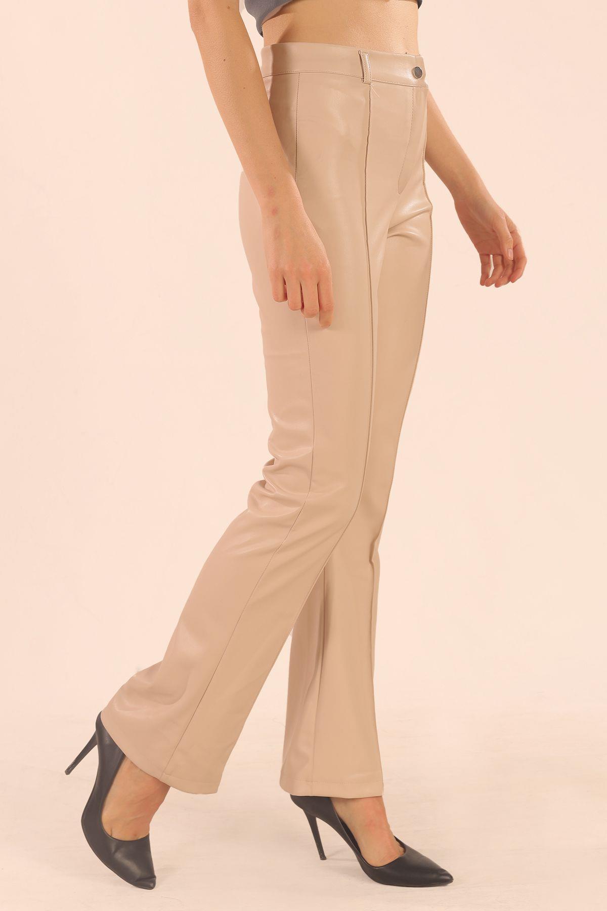 Taş İspanyol Deri Pantolon 7278A - 3