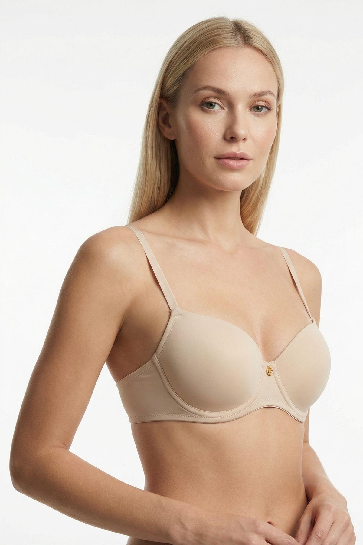 Taş Slikon Bantlı Kaydırmaz Destekli Sütyen 728 - 1