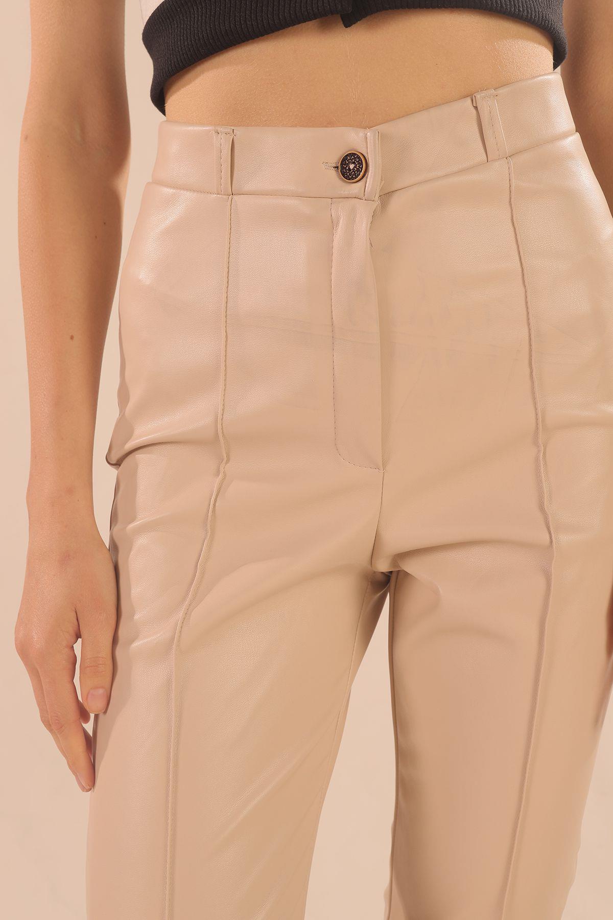 Taş Cep Kapak Detay Kapüşonlu Kaban 7284A - 5