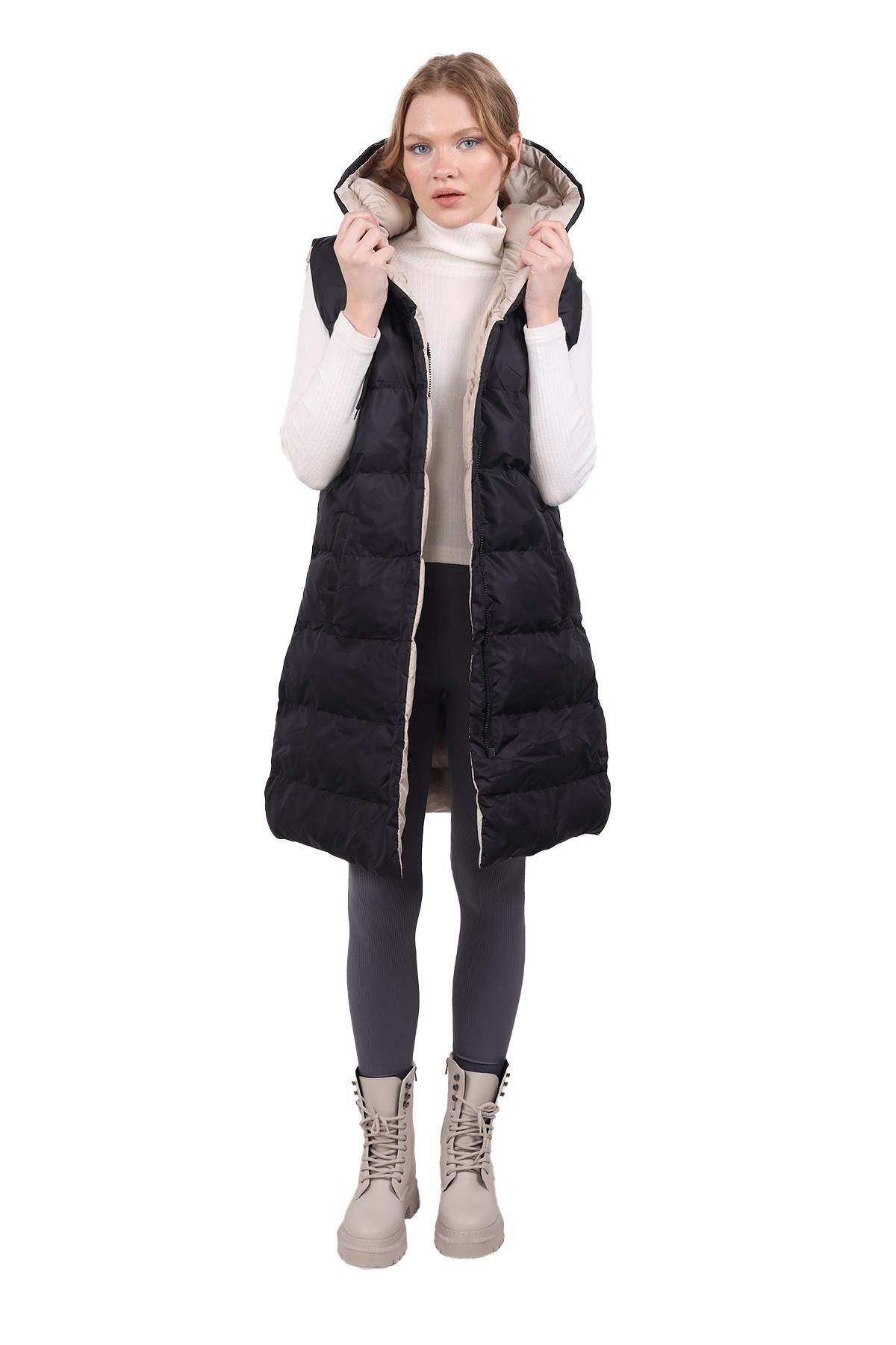 7500 Çift Taraflı Yelek Bej 