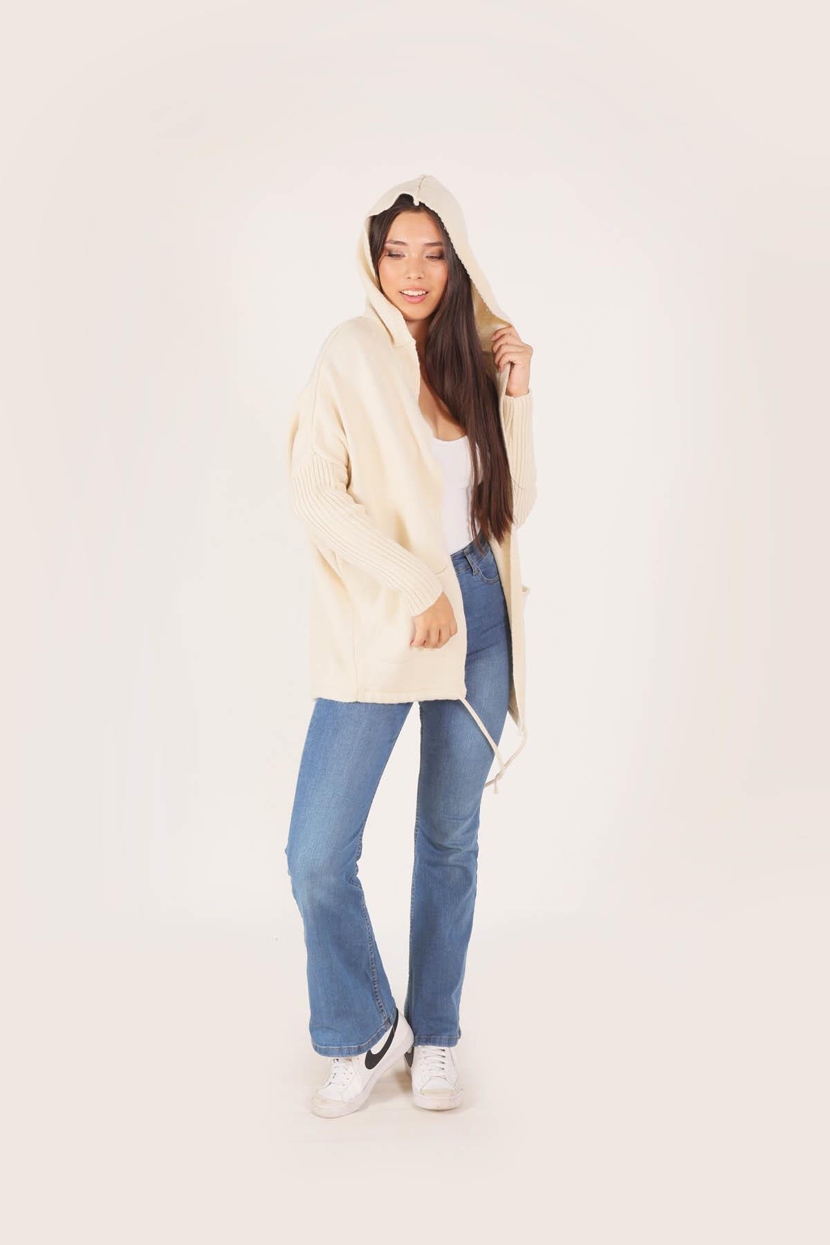 Taş Eteği Bağcık Detaylı Hırka 7586 - 3