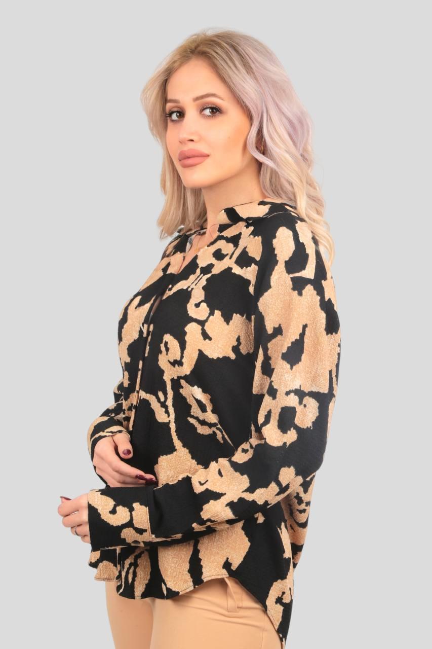 7730 Desenli Gömlek Siyah - 2