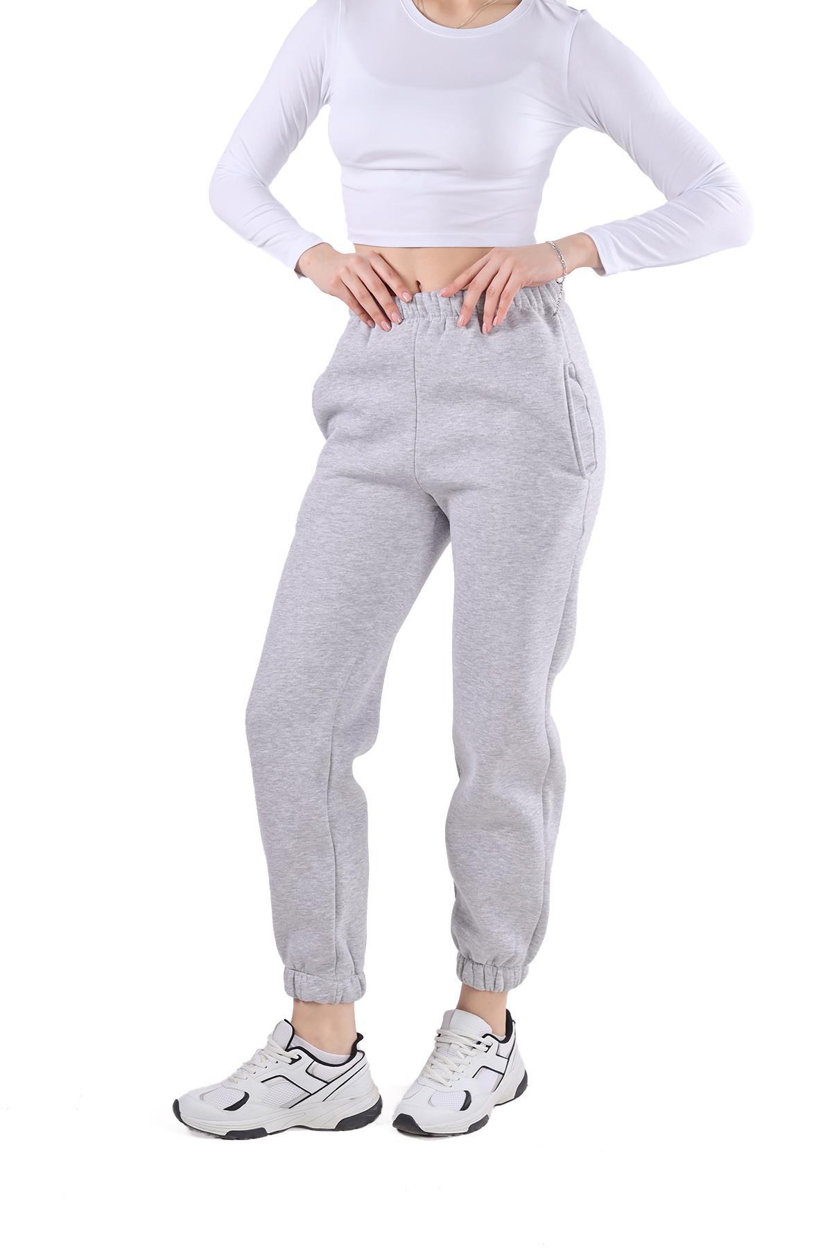 8000M Paça Lastik Eşofman Gri - RAYS