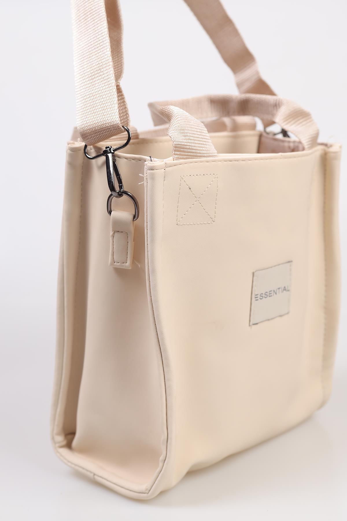 Krem Armalı El Çantası 8001 - 2