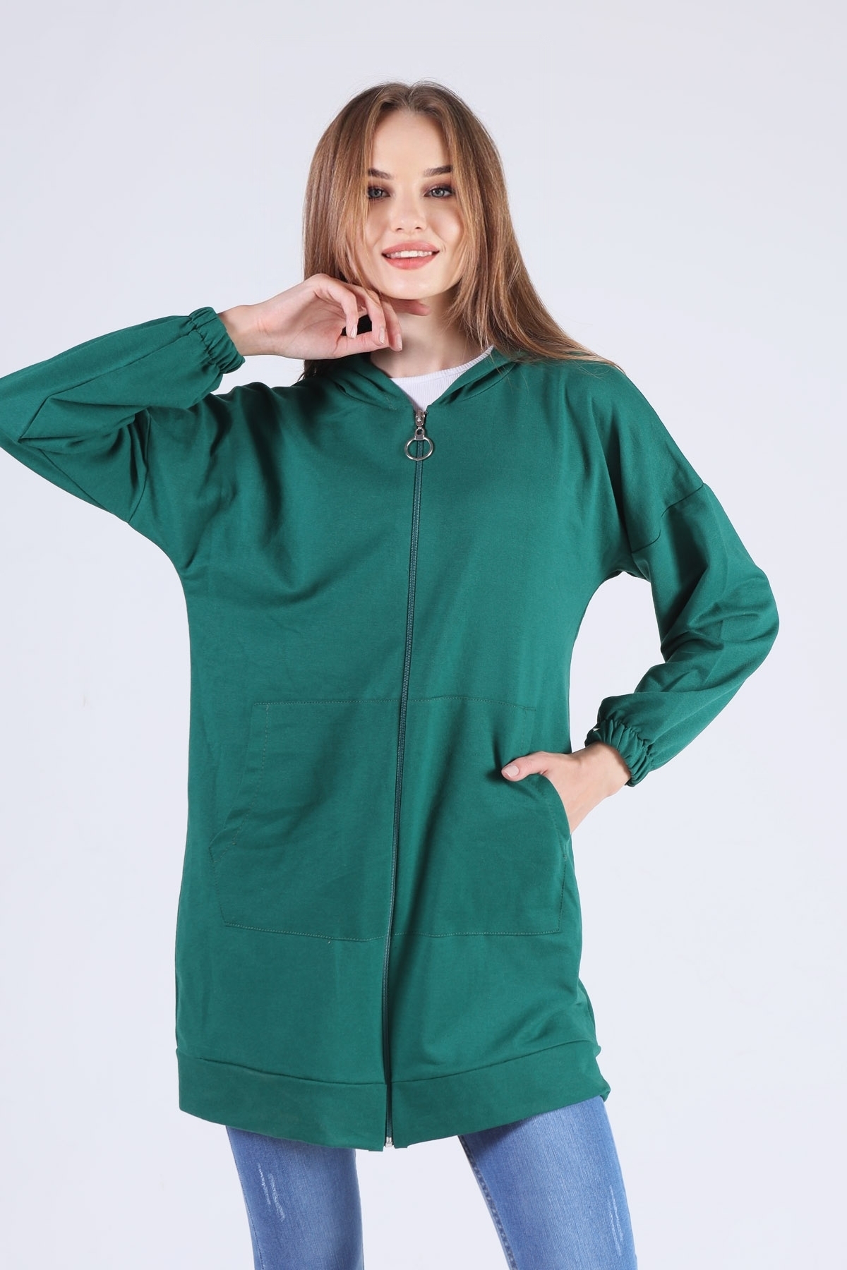 Nefti Kanguru Cep Fermuarlı Sweat 808 - 3