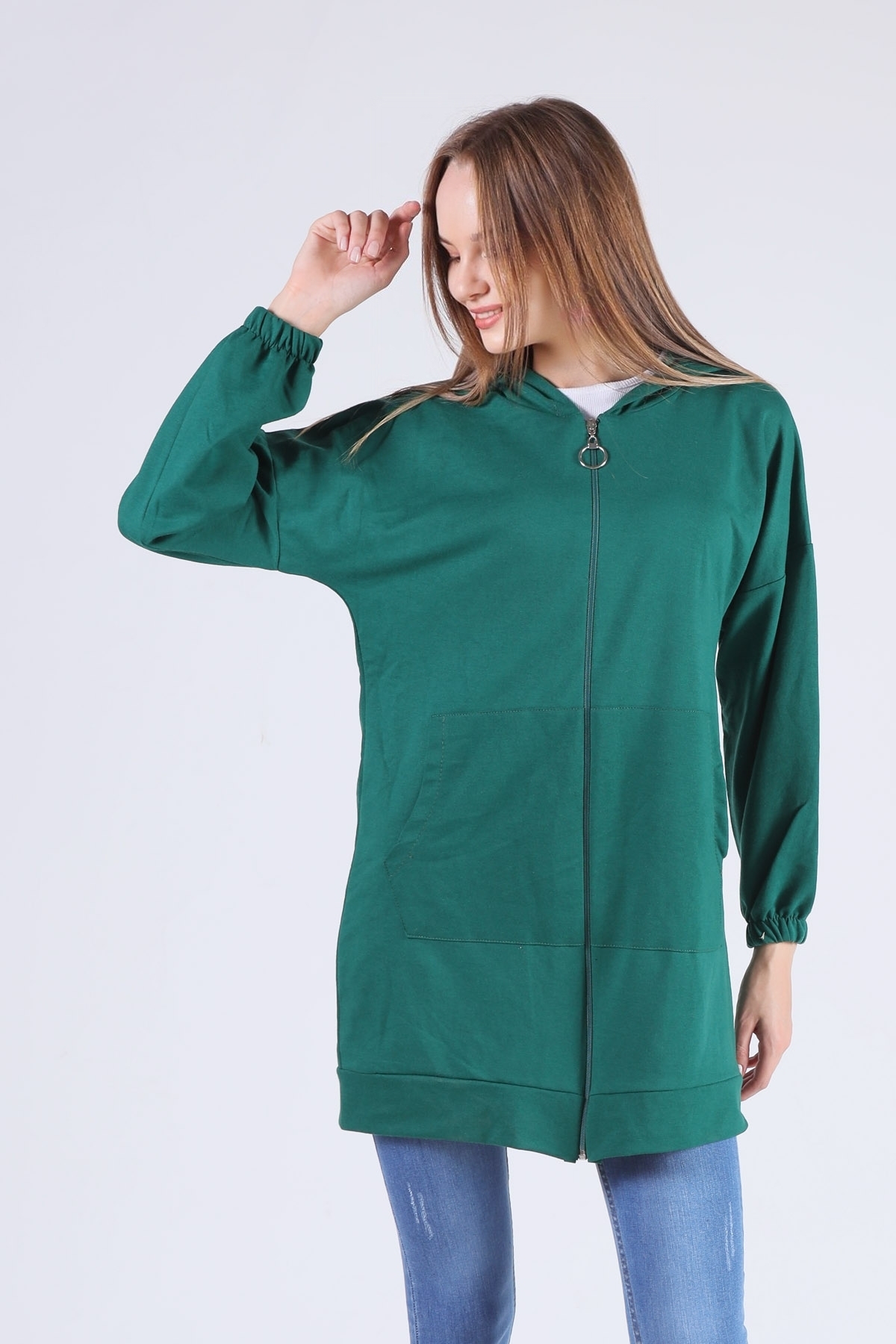 Nefti Kanguru Cep Fermuarlı Sweat 808 - 5