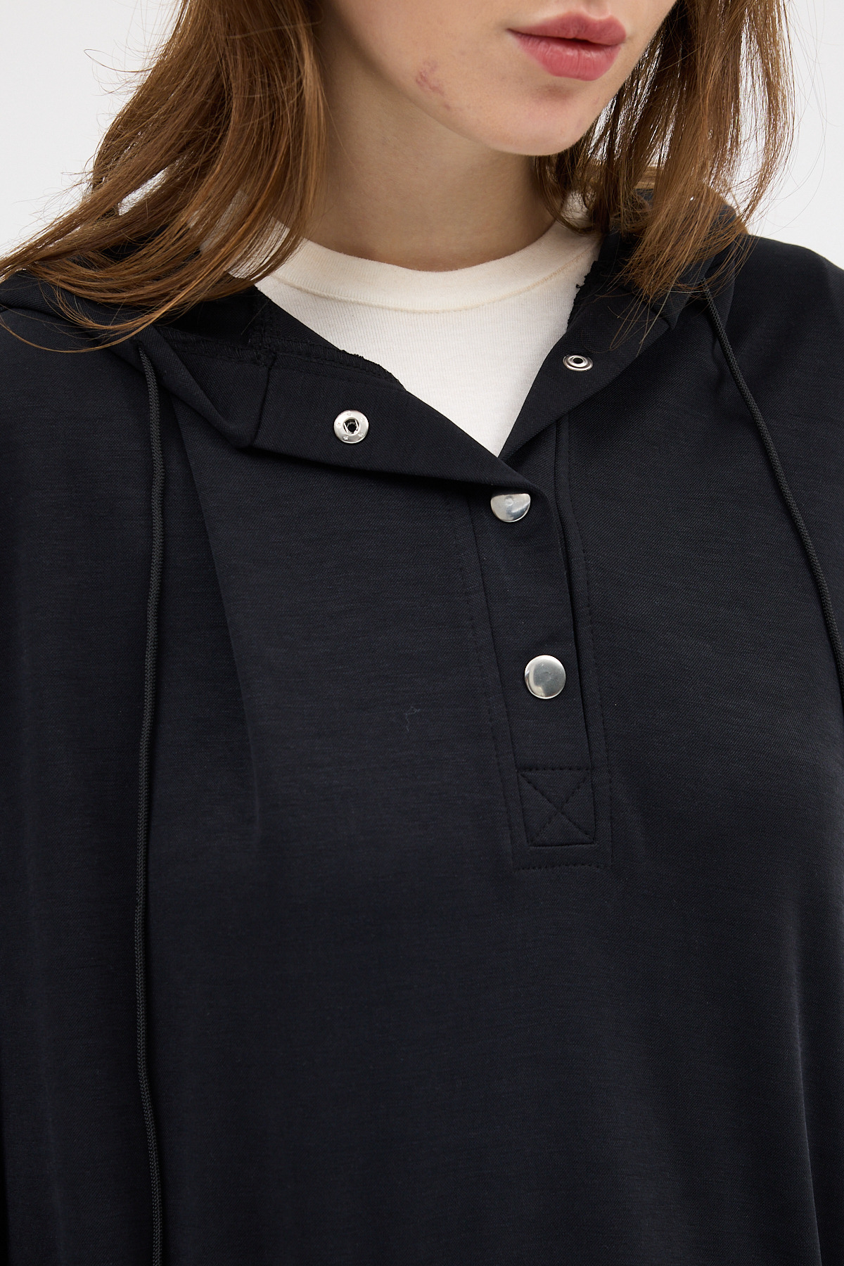 Siyah Cepli Kapüşonlu Tunik Pantolon Takımı 8105A - 3