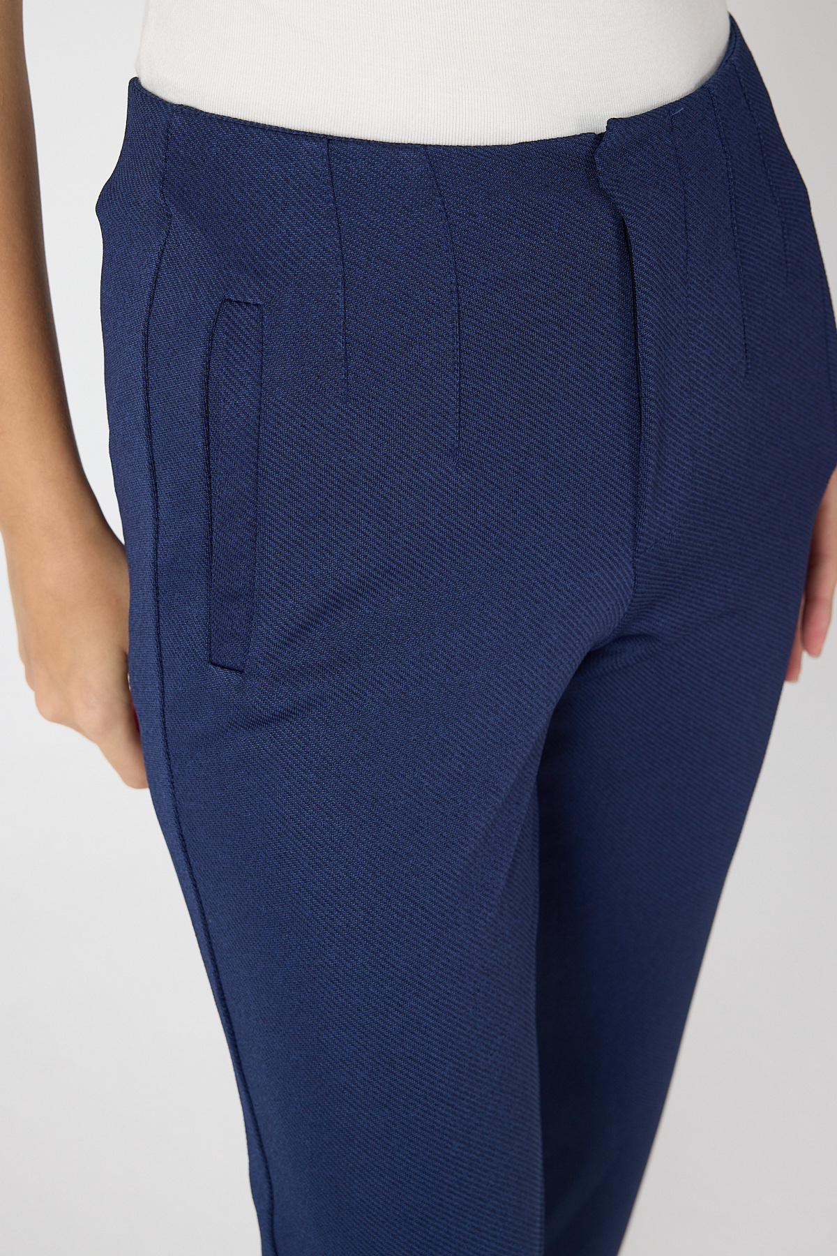 Laci Yüksek Bel Pens Detaylı Kadın Pantolon 8122A - 4