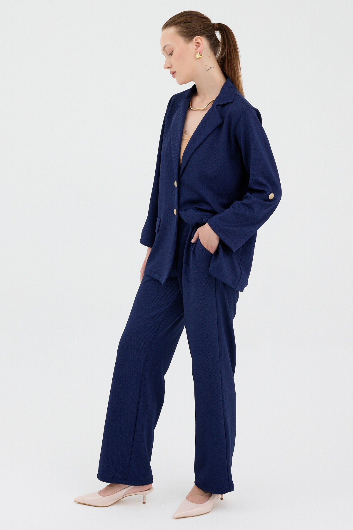 Laci Kadın Ceket ve Pantolon Takımı 8134A - 3