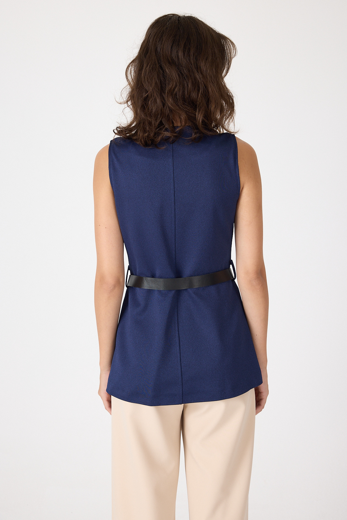 Laci Gold Düğmeli Kemerli Yelek 8145A - 5