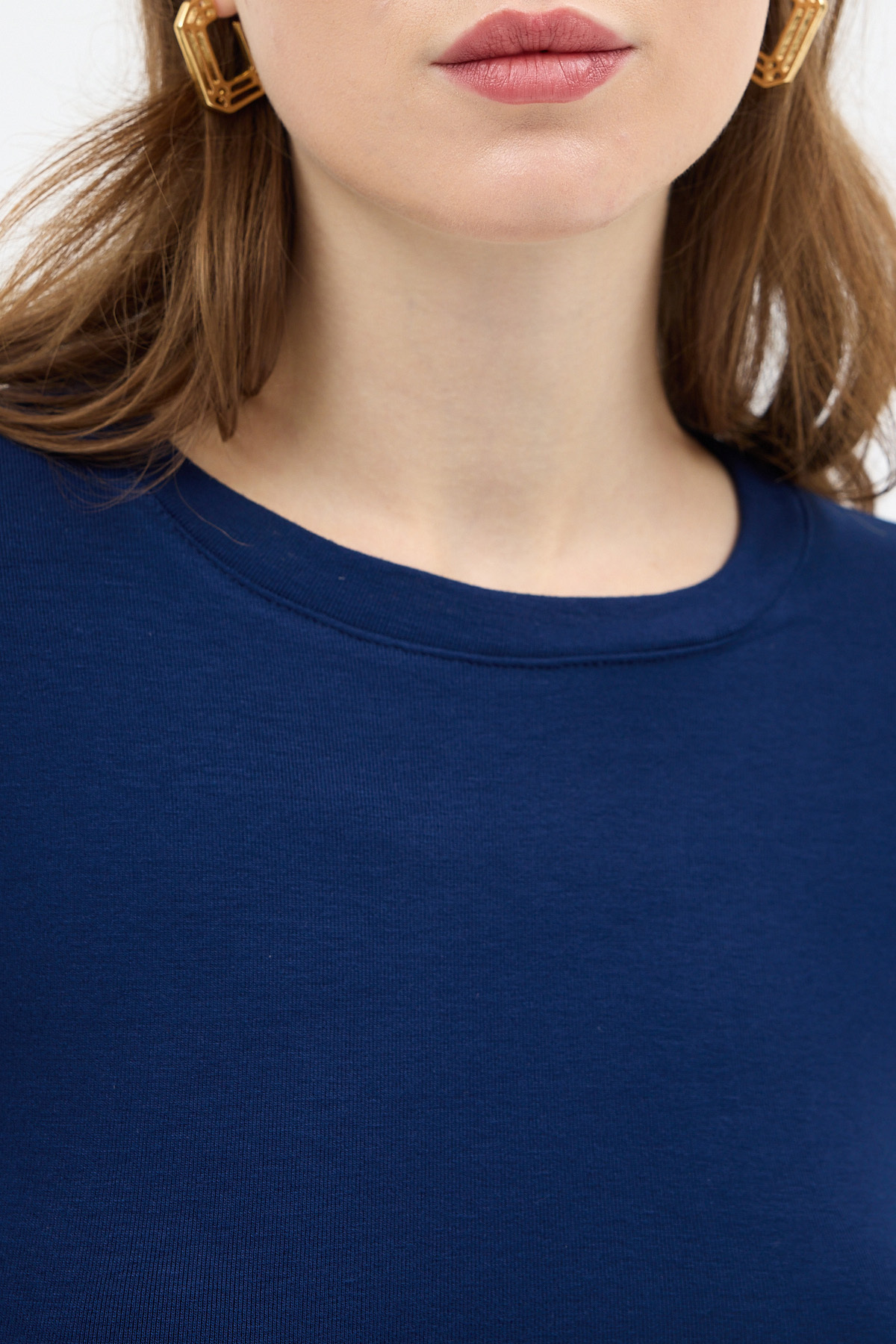 Laci Premium/Viskoz Yumuşak Kumaşlı Parmak Geçmeli Crop Bluz 8162A - 4