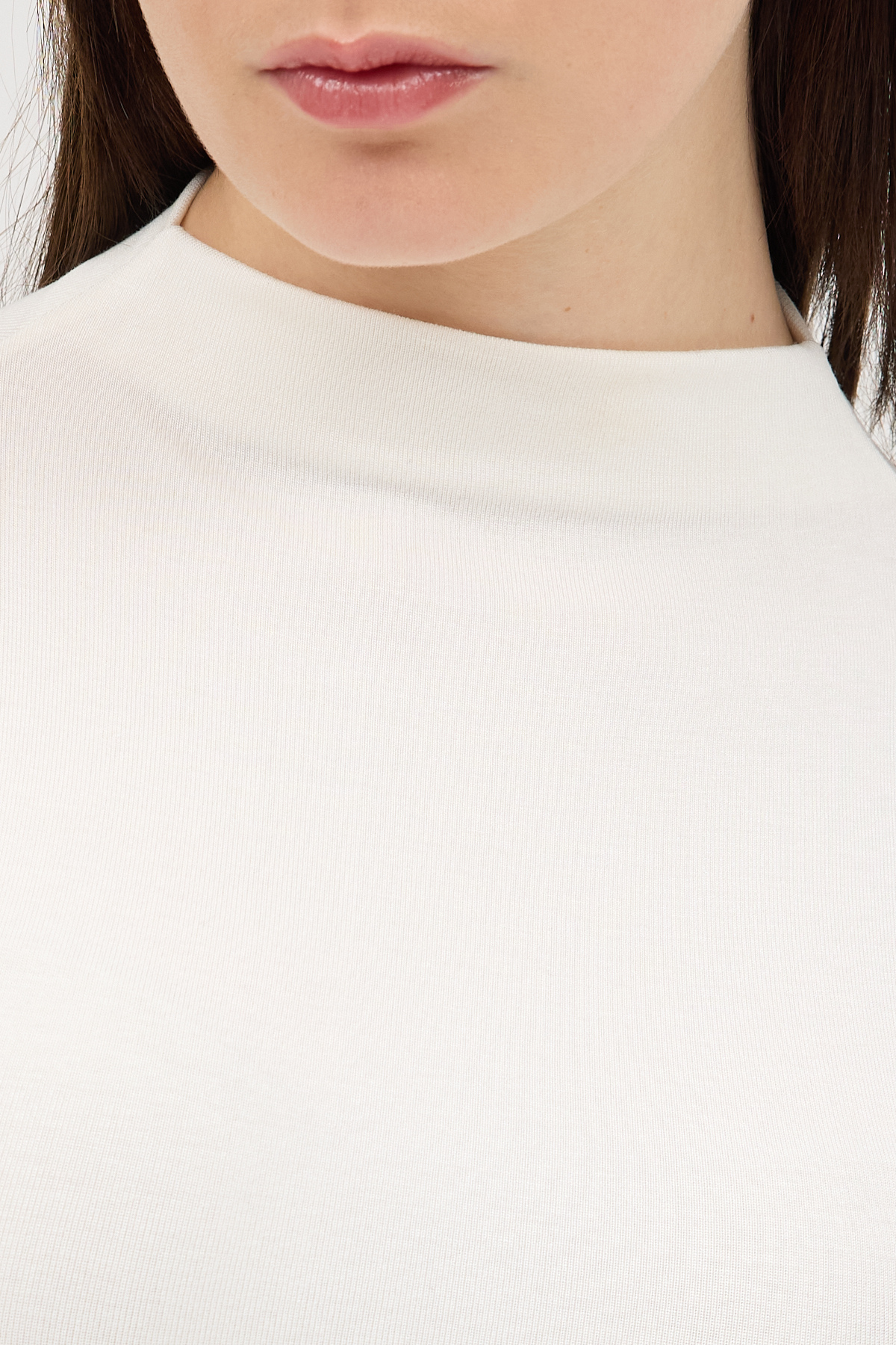 Ekru Dik Yaka Kısa Kol Body 8174A - RAYS