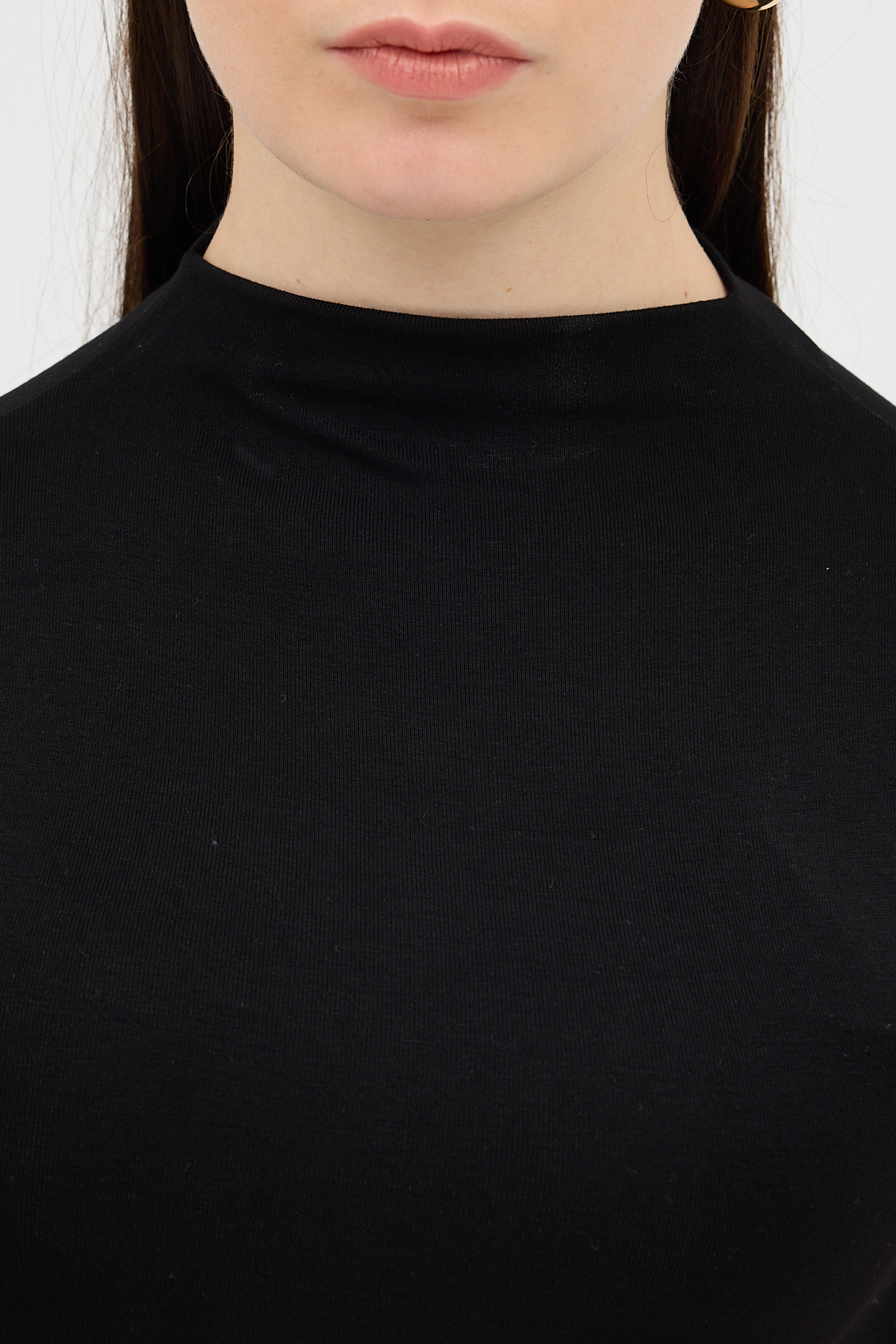 Siyah Dik Yaka Kısa Kol Body 8174A - RAYS