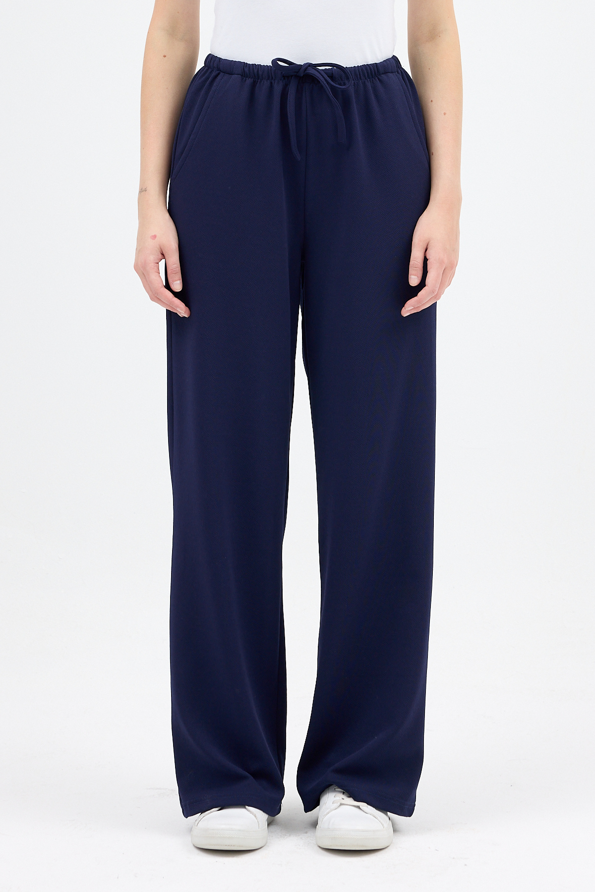 Laci Bel Lastikli Bol Paça Kadın Pantolon 8194A - 3