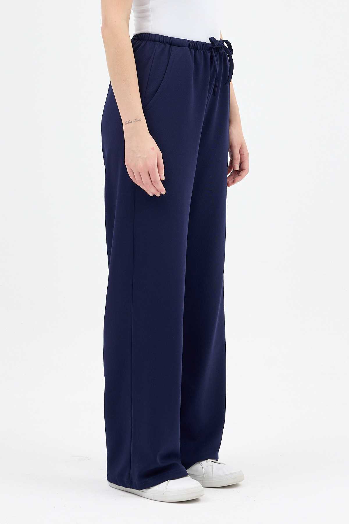 Laci Bel Lastikli Bol Paça Kadın Pantolon 8194A - 2