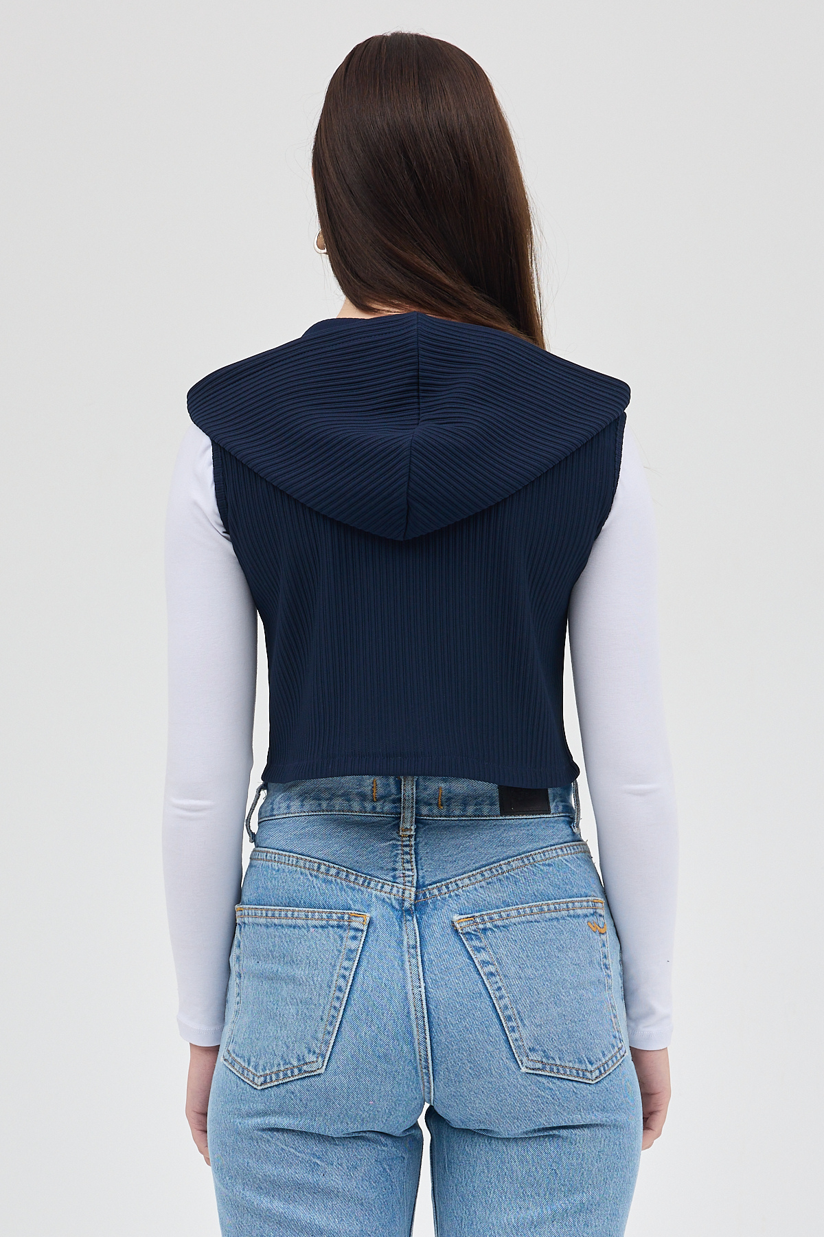 Laci Fermuarlı Sıfır Kol Kadın Yelek 8201A - 5