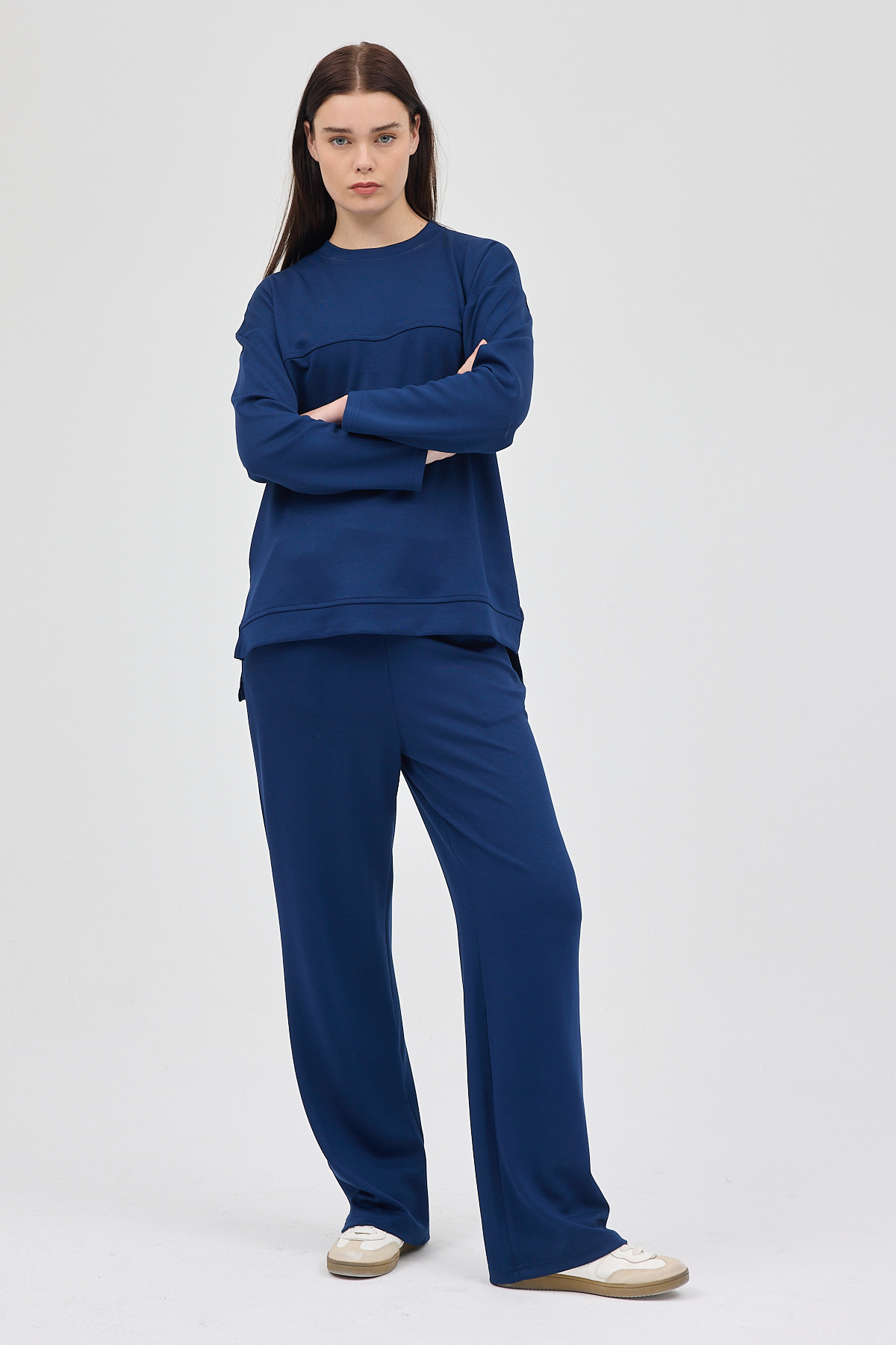 Laci Bisiklet Yaka Kadın Pantolon Takım 8213A - 7