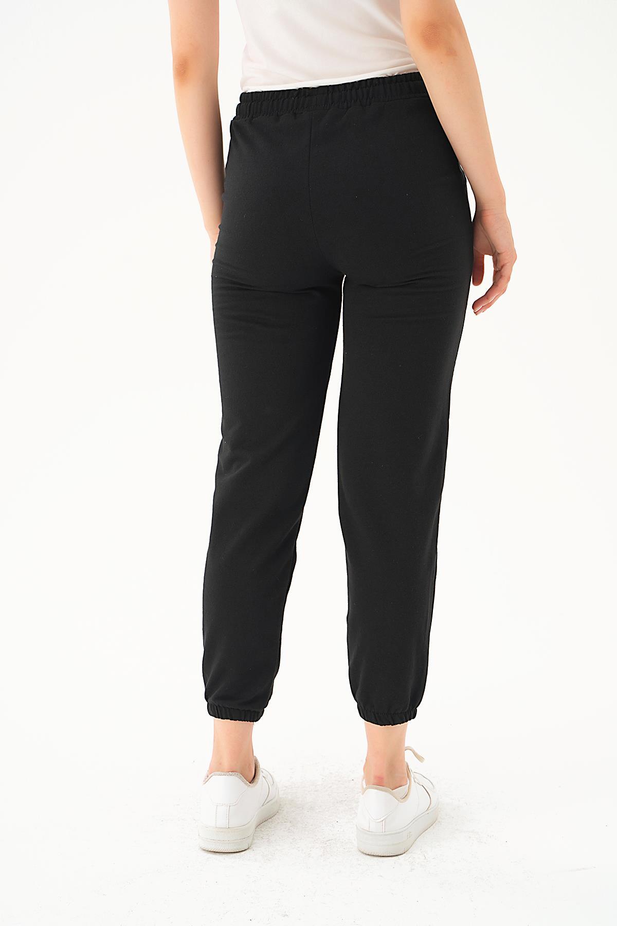 Siyah Miami Yazı Baskılı Eşofman 8240 - 5