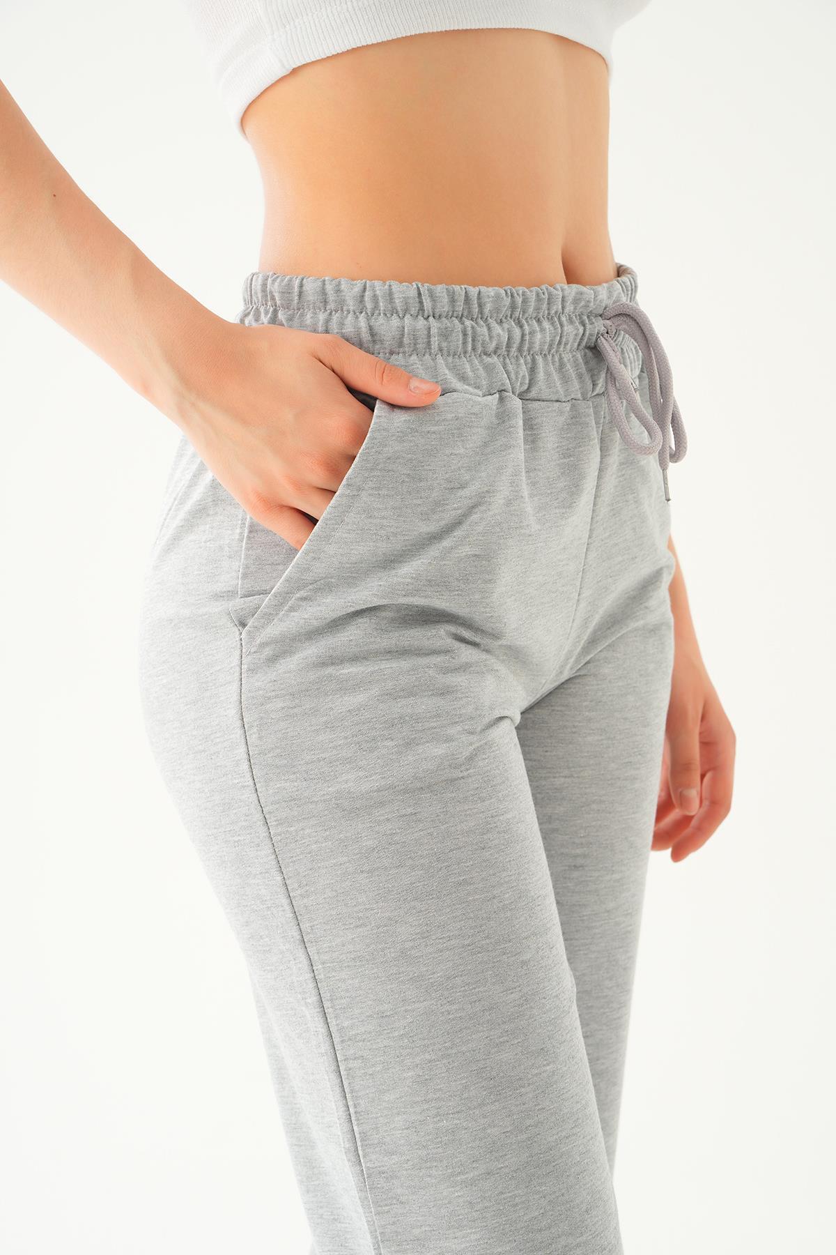 Gri Geniş Paça Eşofman 8241 - 5