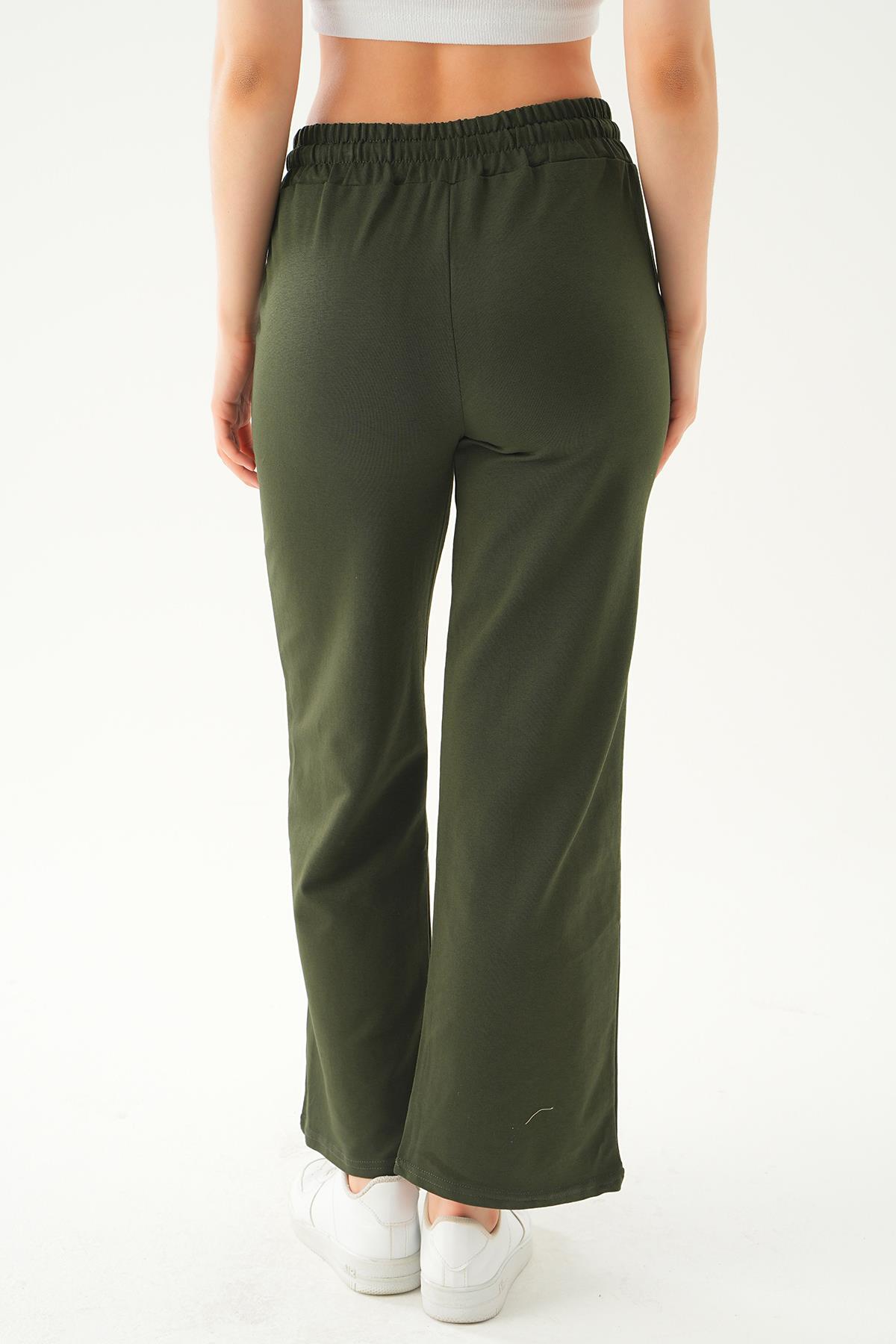 Haki Geniş Paça Eşofman 8241 - 4