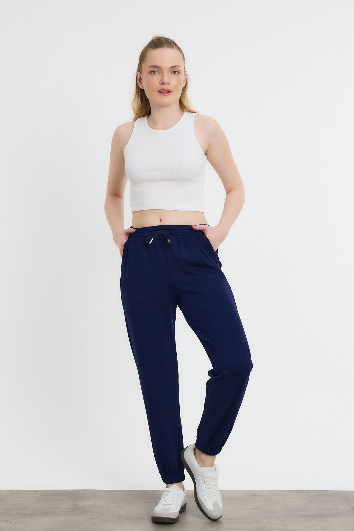 Yumuşak Dokulu Esnek Premium Kumaş Rahat Kalıp Eşofman Altı Laci - 8242 - 6