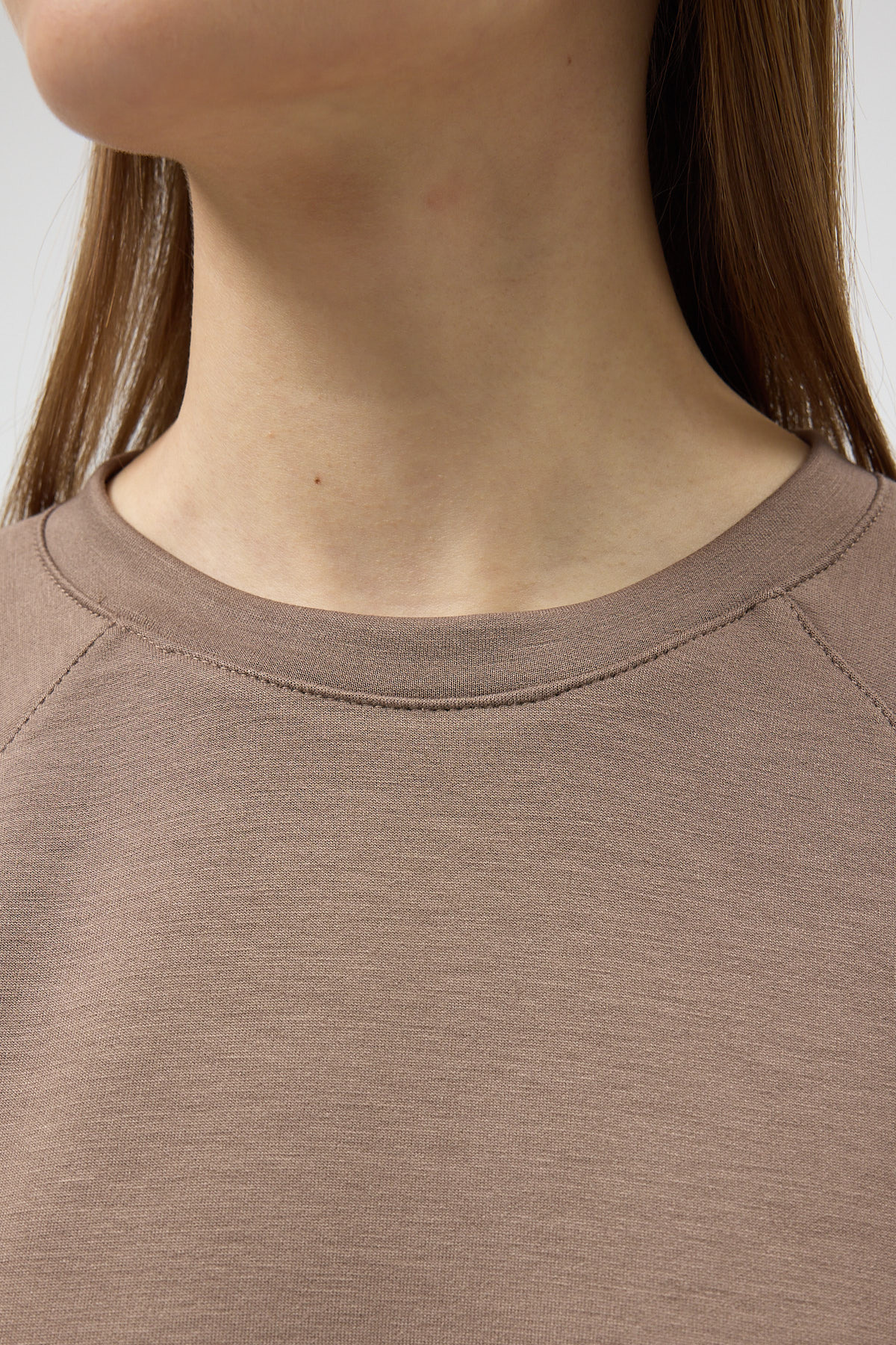 Vizon Oversize Bisiklet Yaka Kadın Sweat 8251A - RAYS