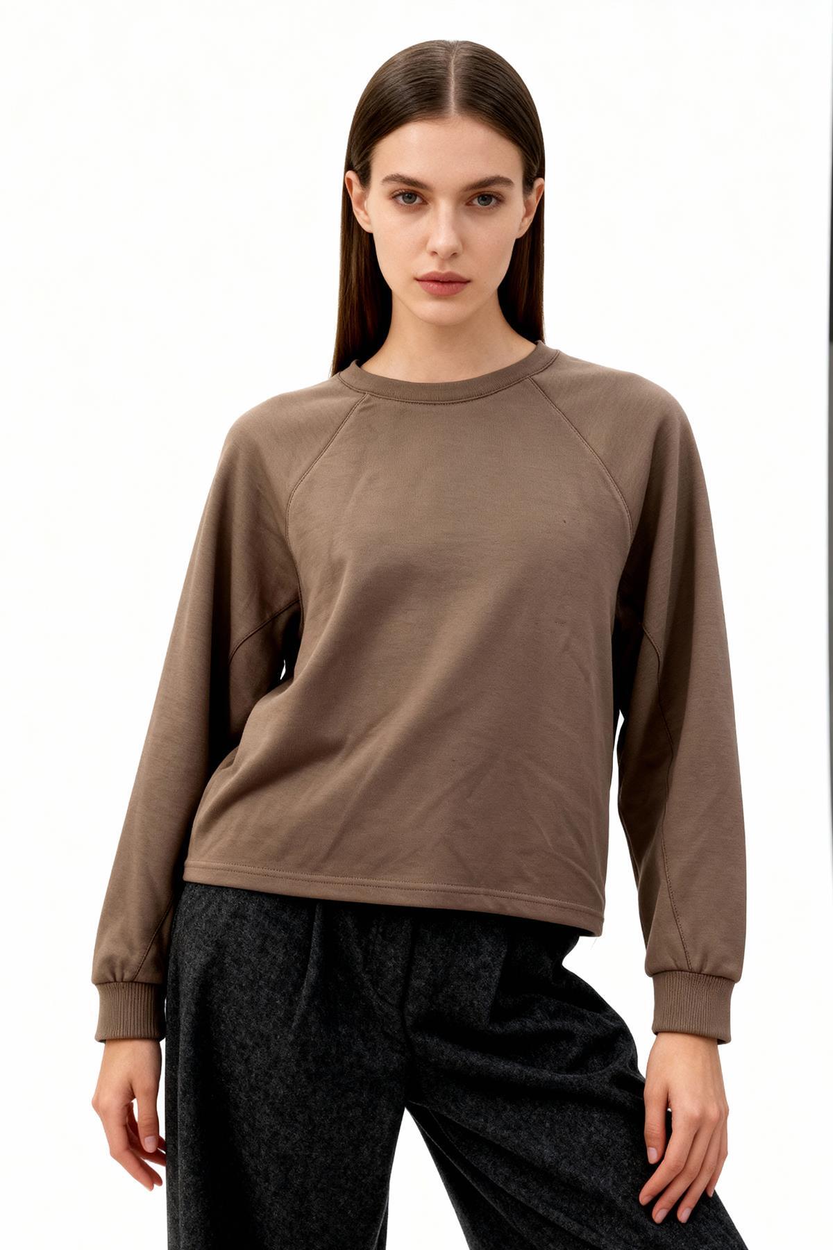 8251A Oversize Bisiklet Yaka Sweat Vizon - RAYS