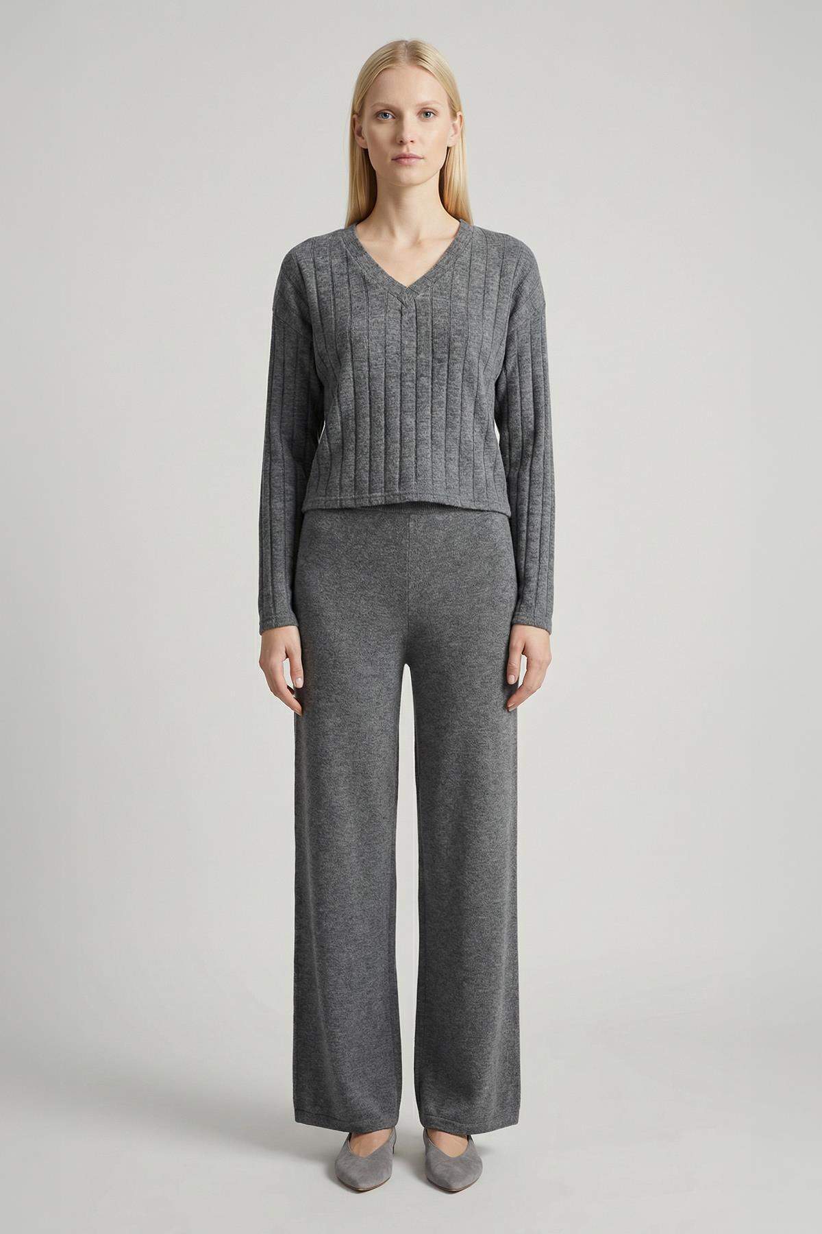 8259A V Yaka Bluz Antrasit - 1