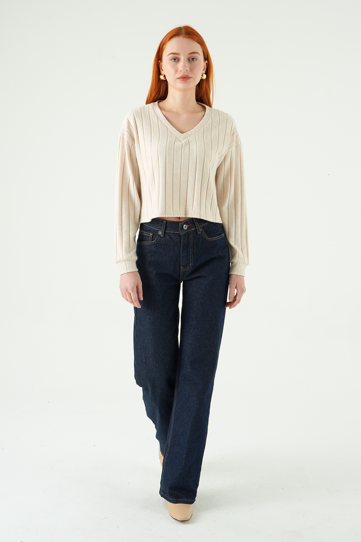 8259A V Yaka Bluz Bej - 3