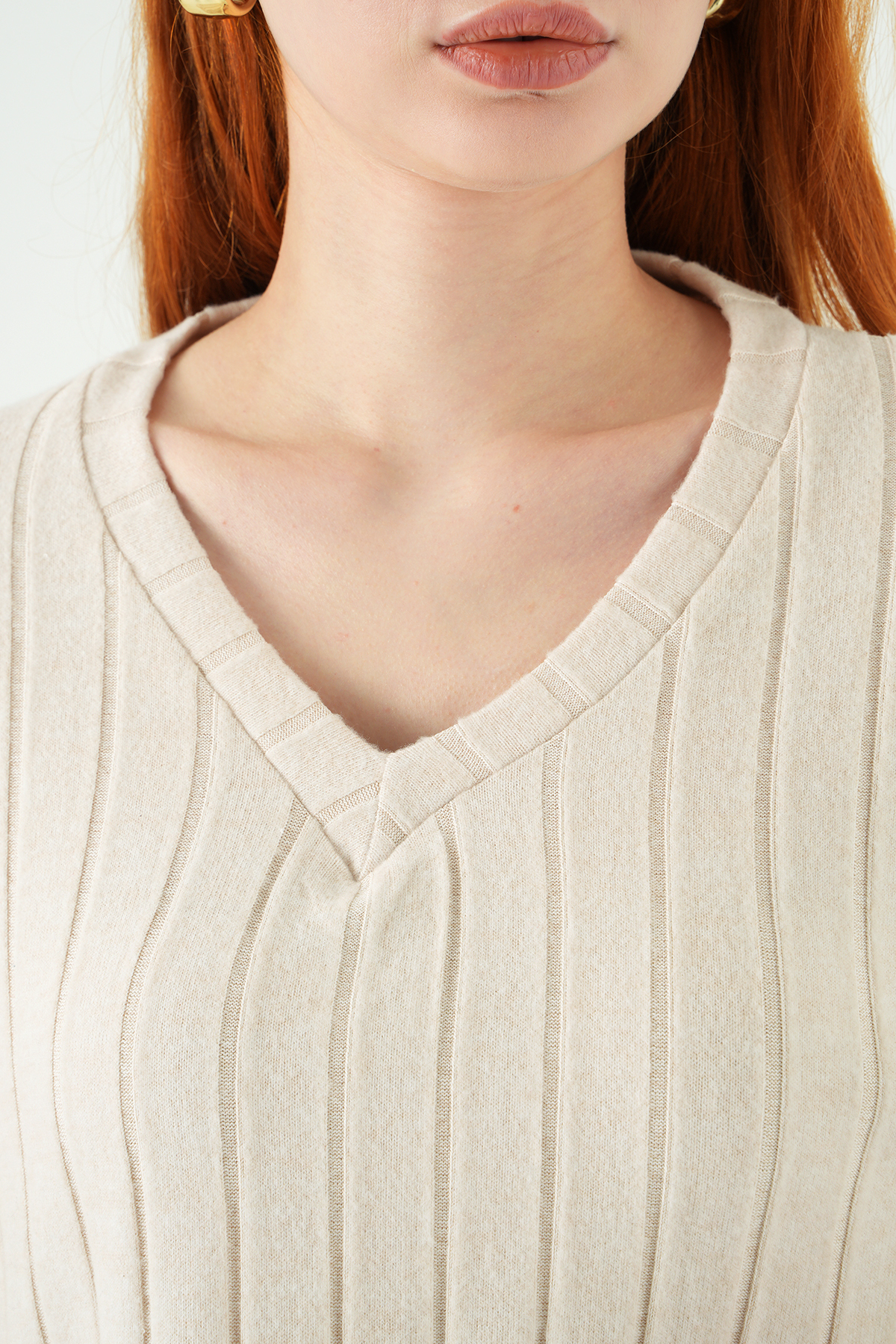 8259A V Yaka Bluz Bej - 4