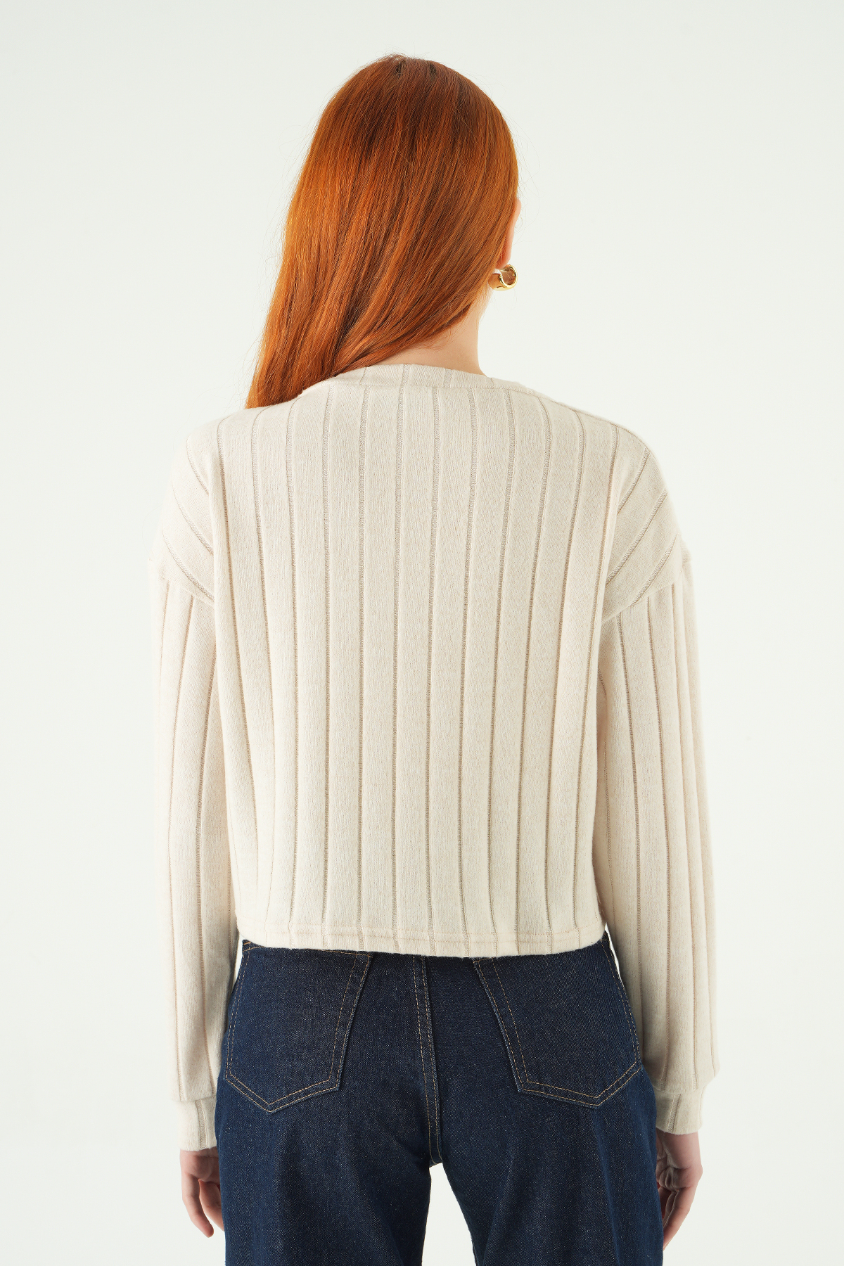 8259A V Yaka Bluz Bej - 5