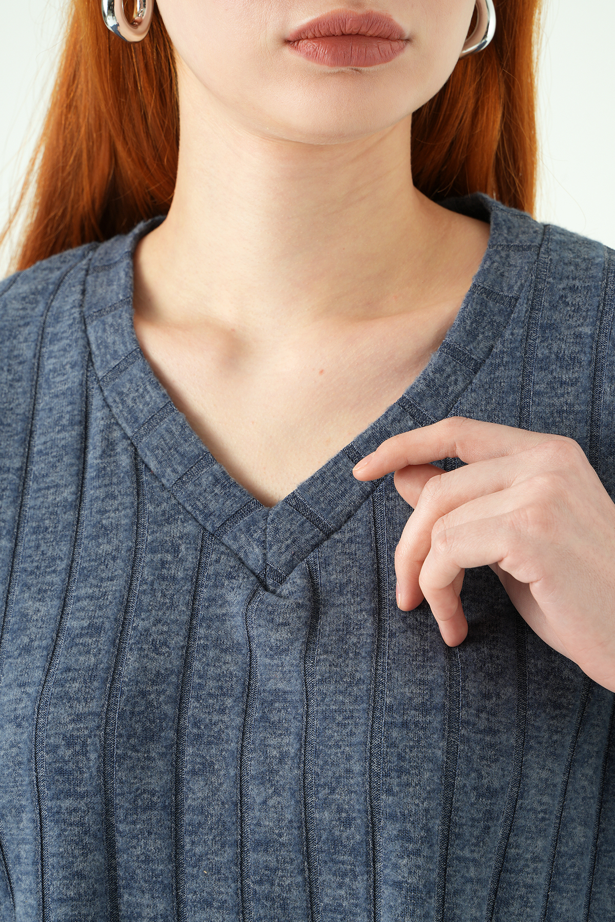 8259A V Yaka Bluz İndigo - 4