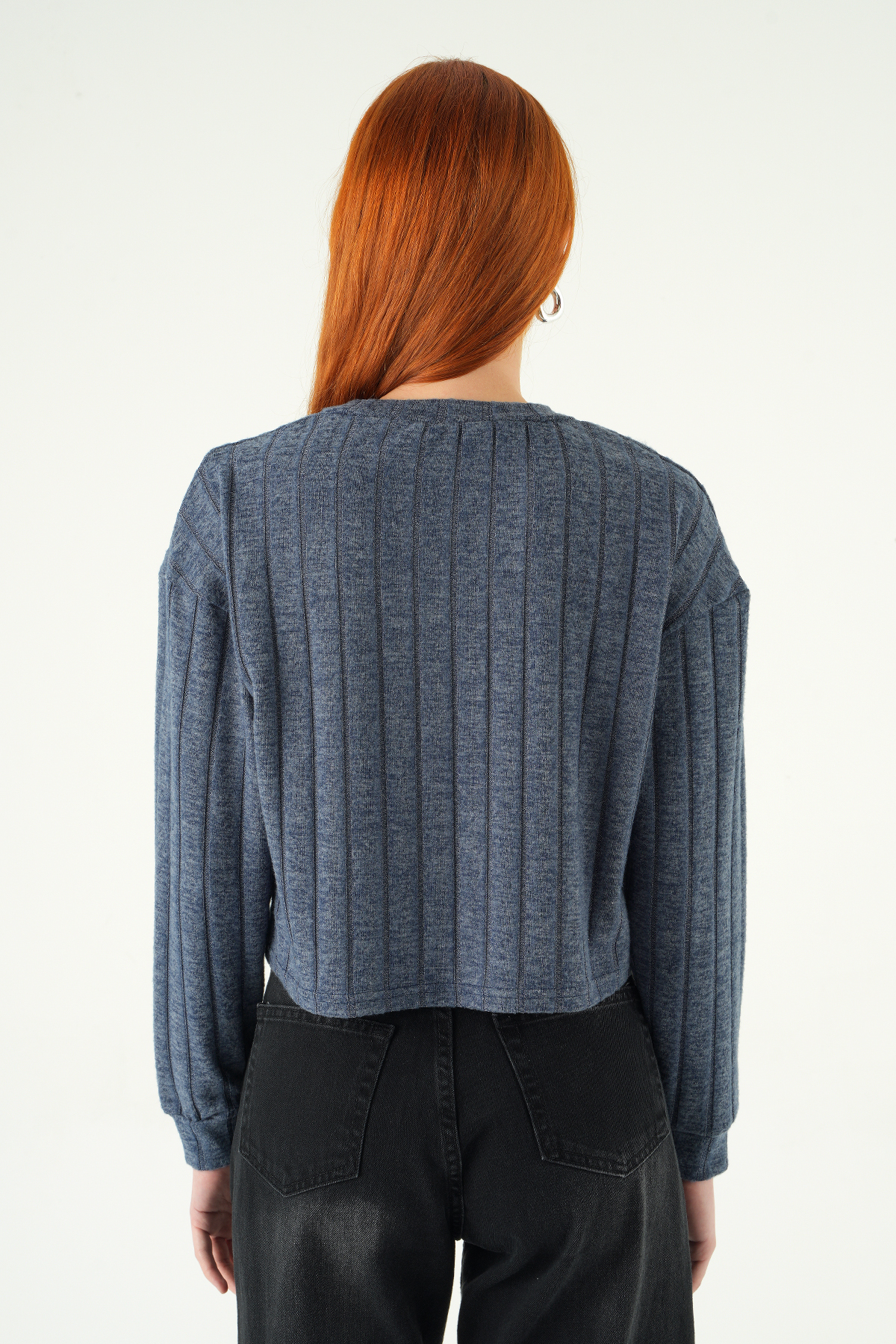 8259A V Yaka Bluz İndigo - 5