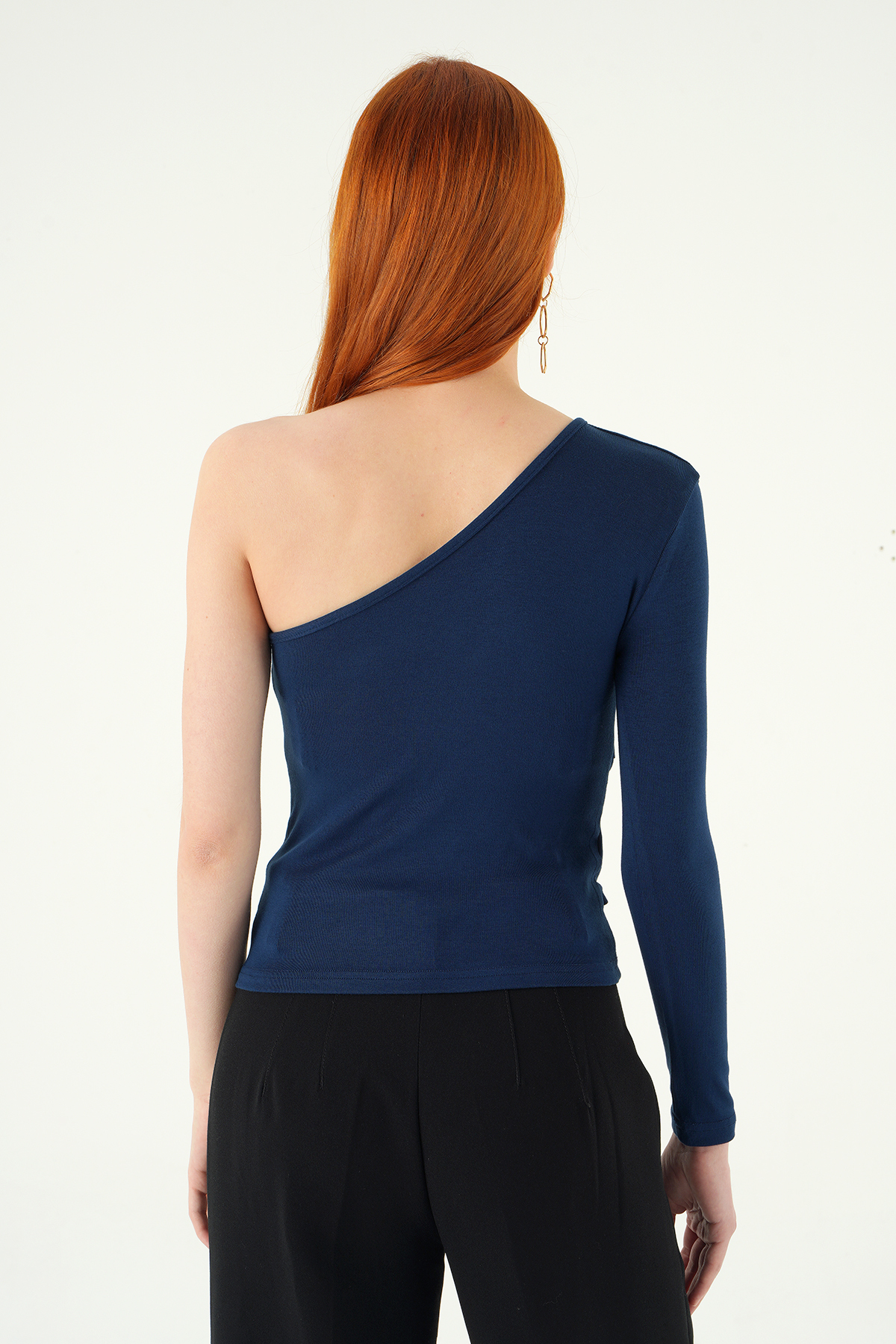 8261A Tek Kol Tokalı Bluz Laci - 5