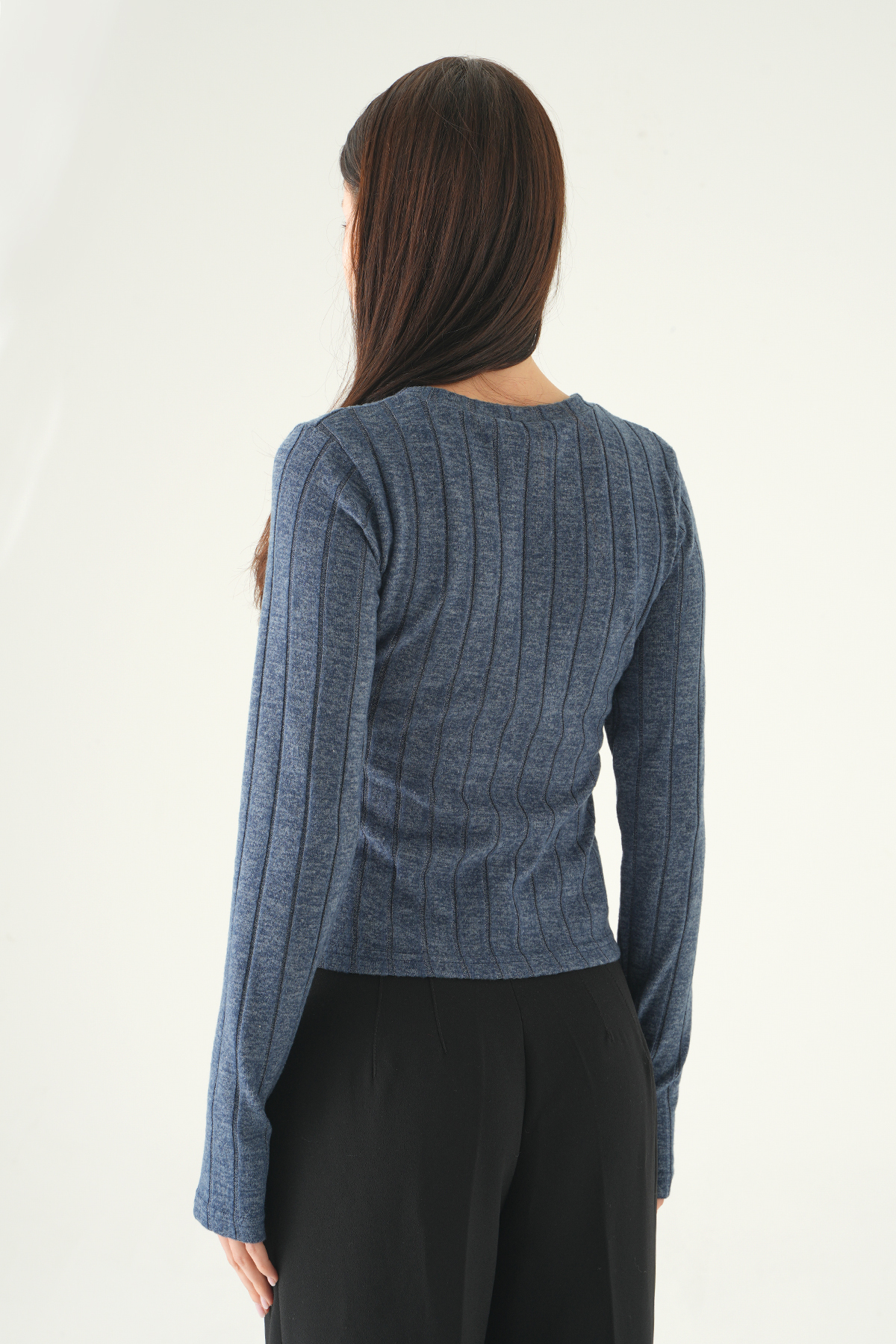 İndigo Bisiklet Yaka Bluz 8268A - 5