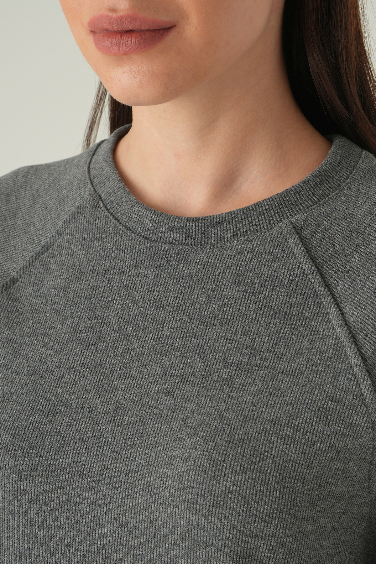 8271A Bisiklet Yaka Kazak Antrasit - 4