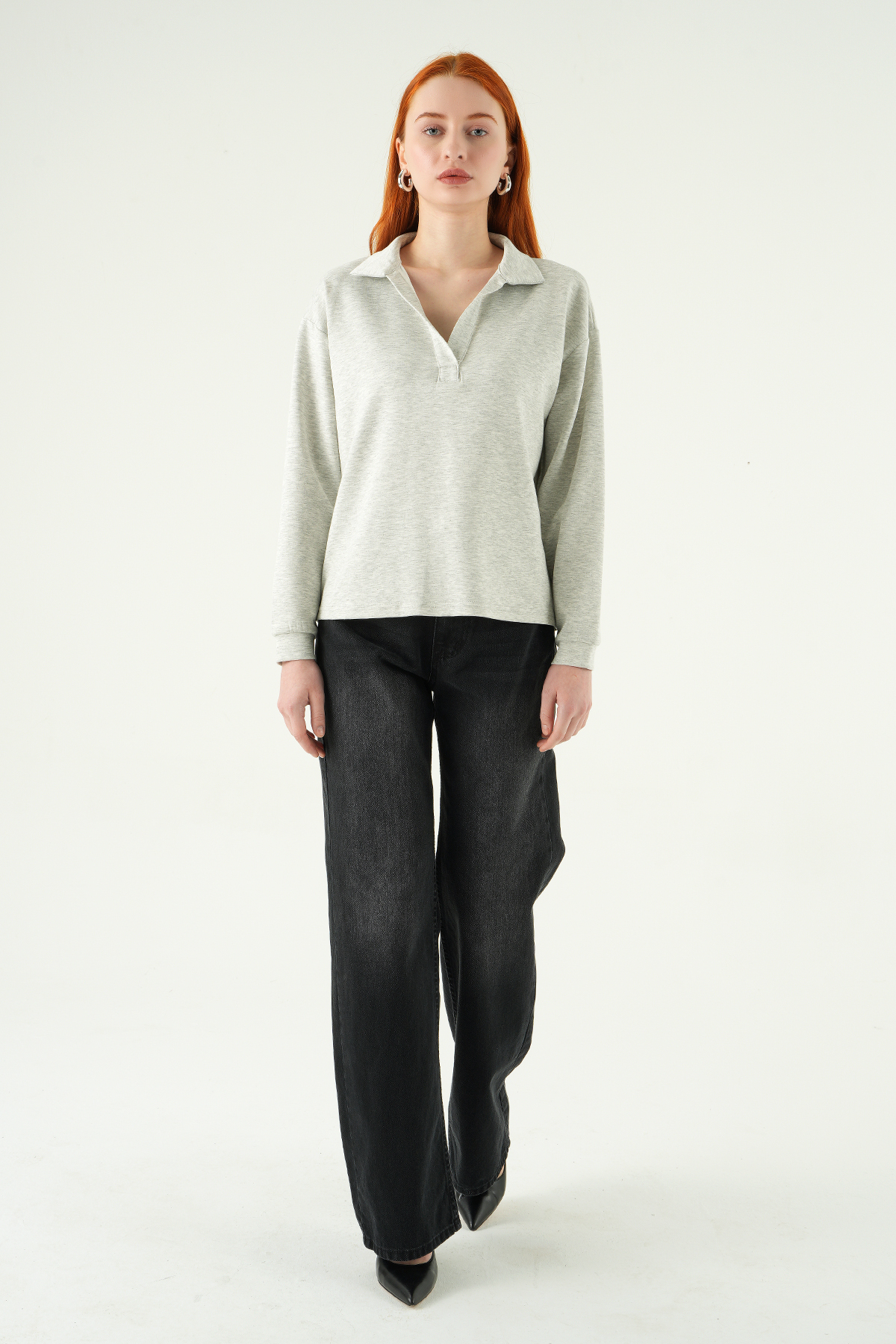 Karmelanj Gömlek Yaka Sweat 8275A - 3